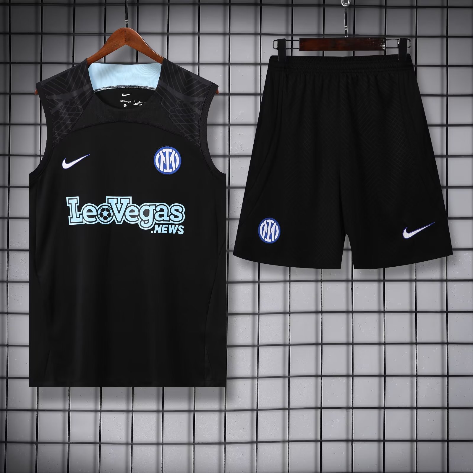 23/24 Inter Milan Black Vest Training suit - leoleo123123