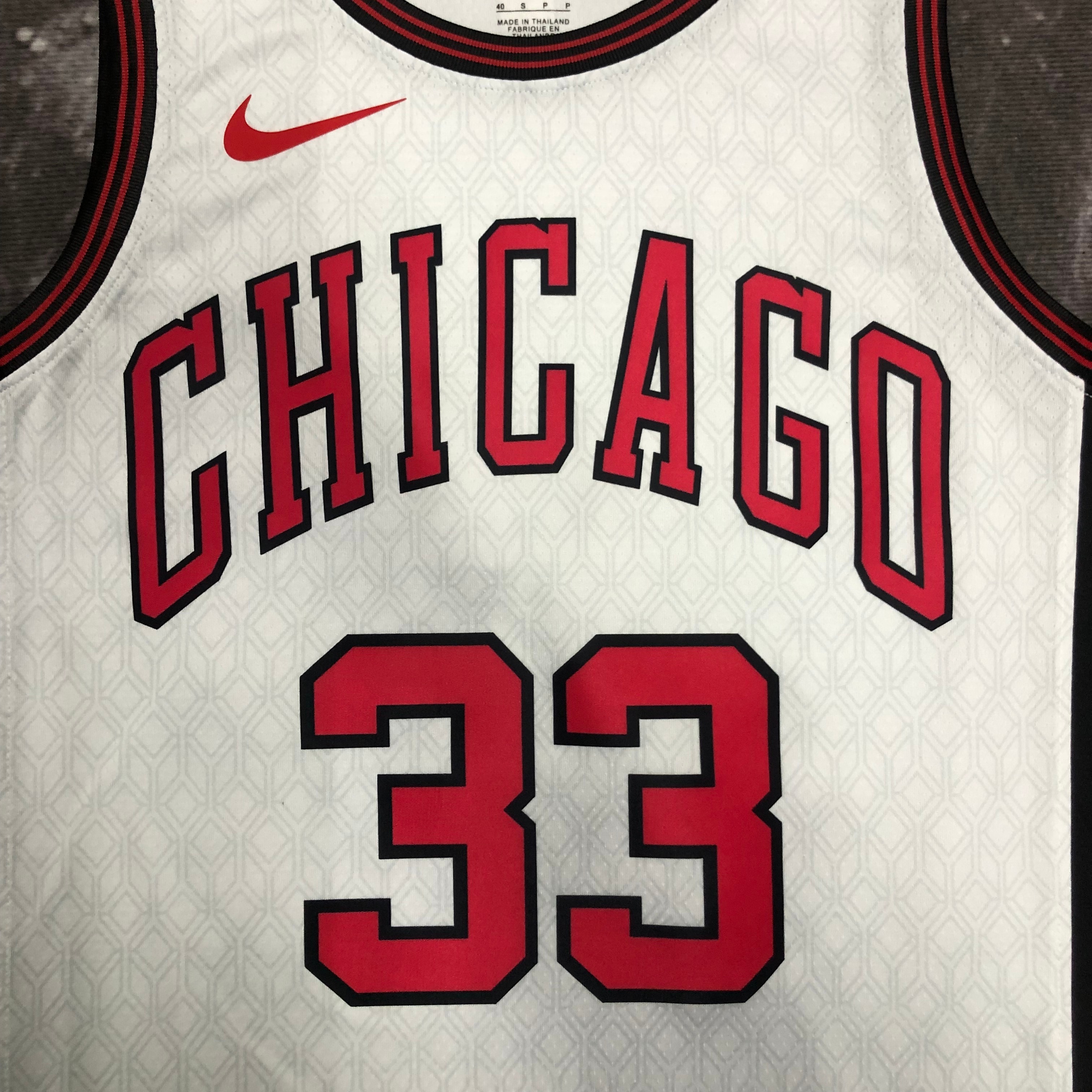NBA Men 2023 Chicago Bulls City Version White #33 PIPPEN Jersey High Quality Name and Number Print - leoleo123123