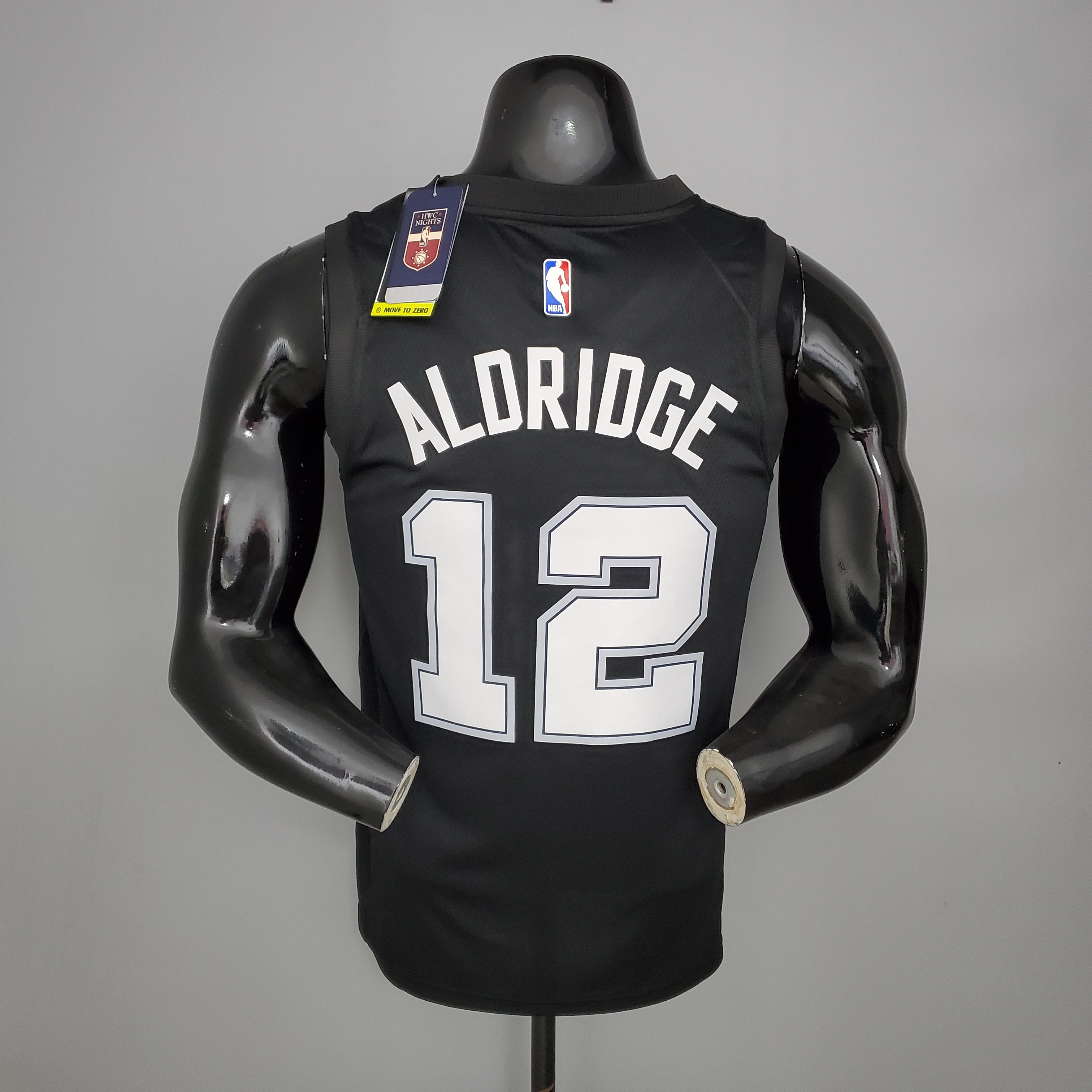 NBA Season 2021 Men San Antonio Spurs Black City #12 ALDRIDGE Jersey High Quality Name and Number Print - leoleo123123
