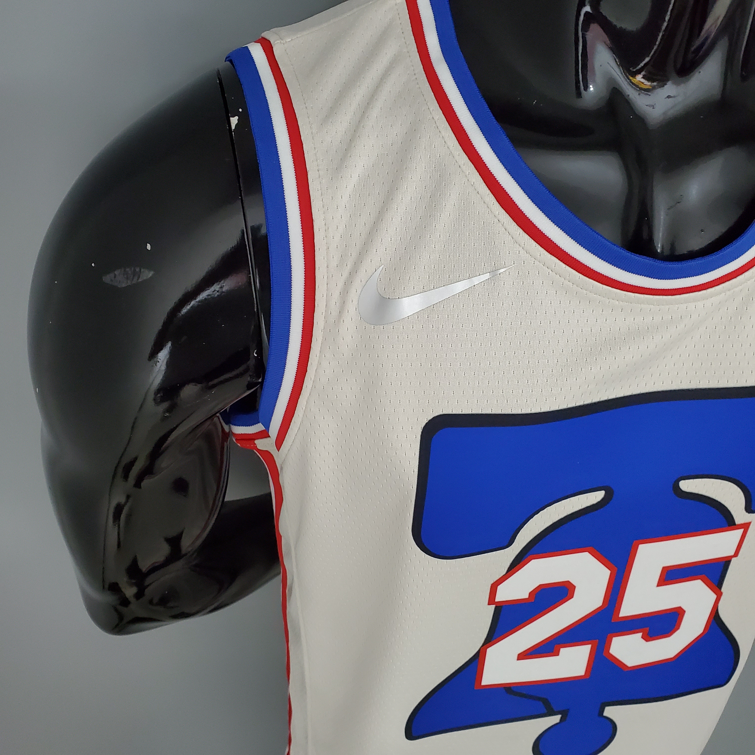 NBA Men Season 2021 Philadelphia 76ers White Rewarding Version #25 SIMMONS Jersey High Quality Name and Number Print - leoleo123123