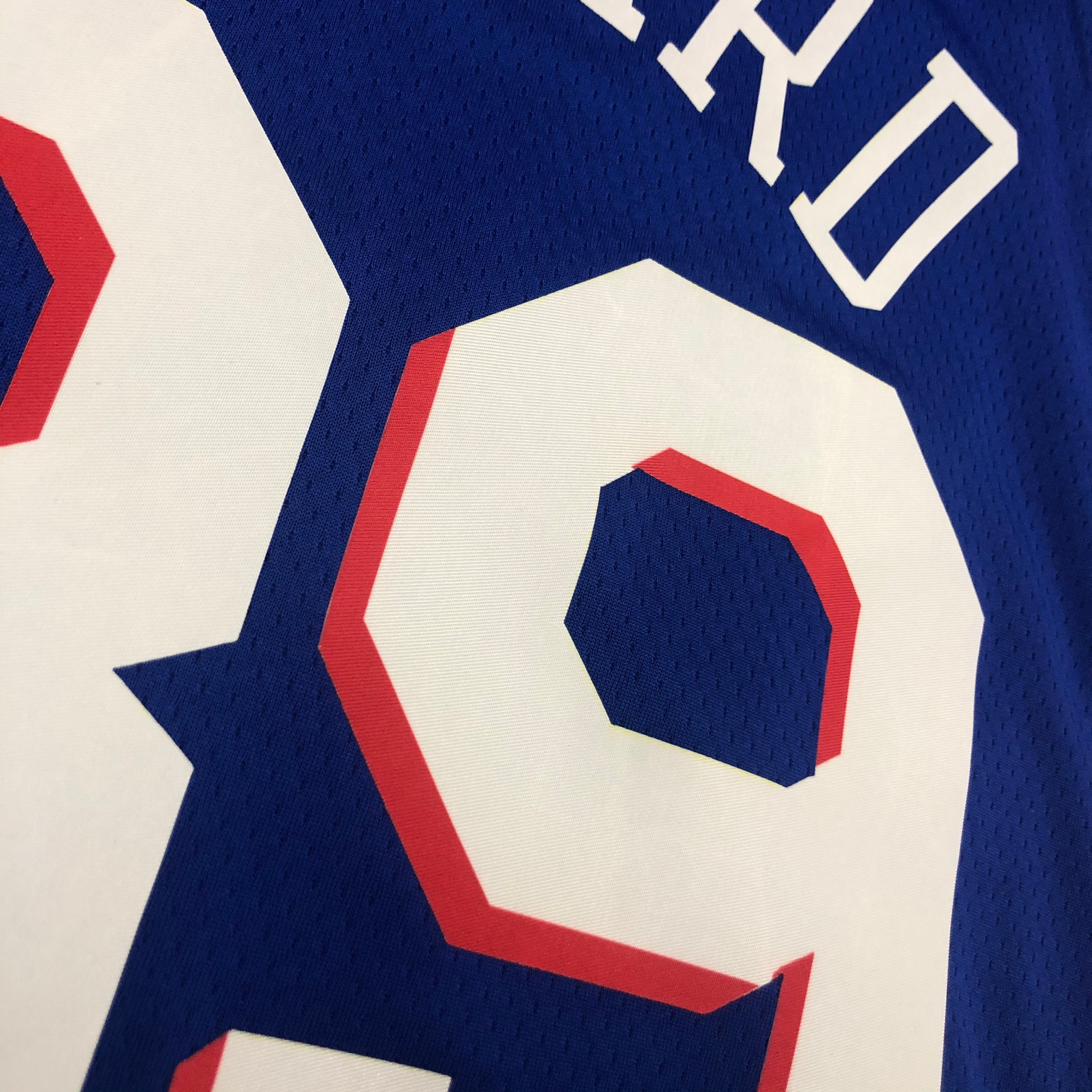 NBA Men Philadelphia 76ers Blue #39 HOWARD Jersey High Quality Name and Number Print - leoleo123123