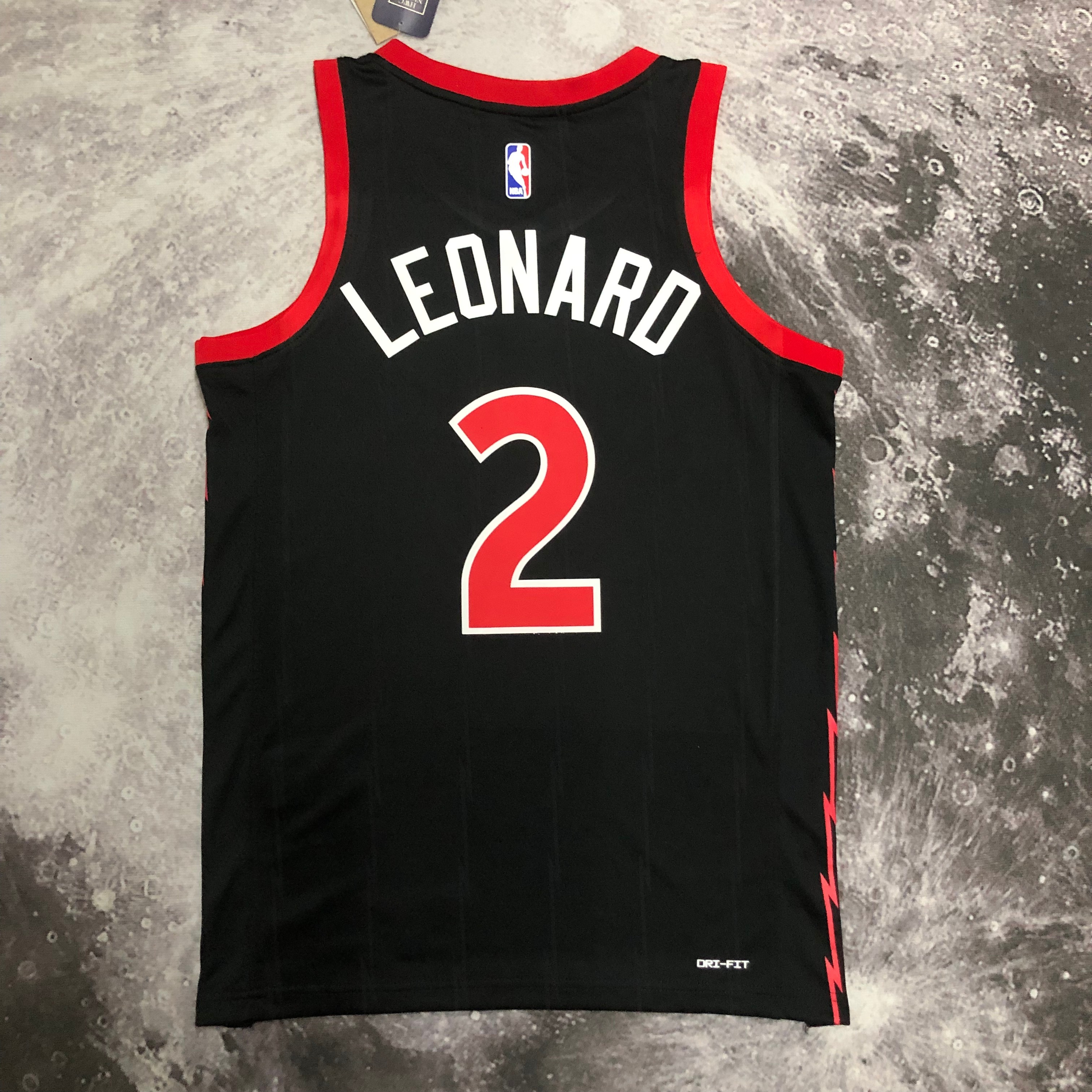 NBA Men Season 2023 Toronto Raptors Black #2 LEONARD Jersey High Quality Name and Number Print - leoleo123123