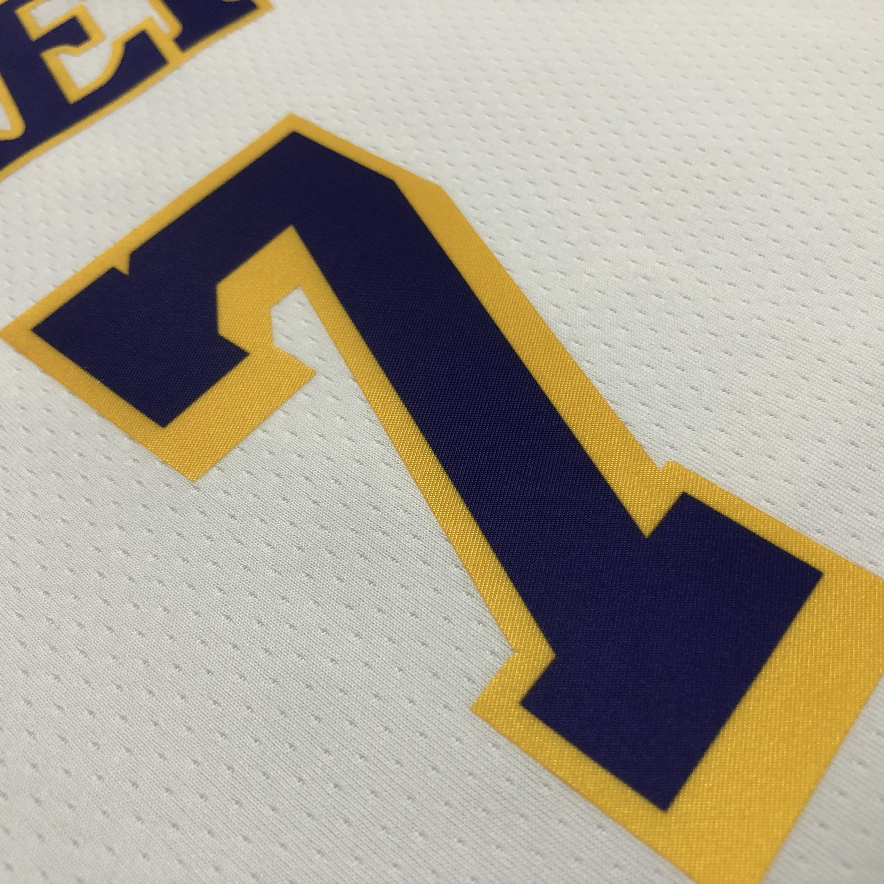 NBA 75th Anniversary Los Angeles Lakers White Round Neck #7 ANTHONY Jersey High Quality Name and Number Print - leoleo123123