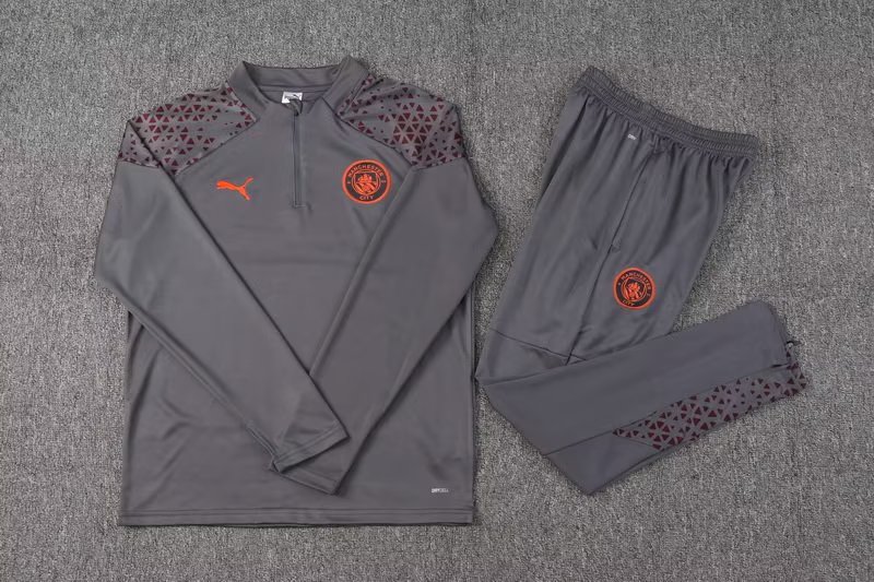 23/24 Man City Grey Sweater Tracksuit Thai Quality - leoleo123123