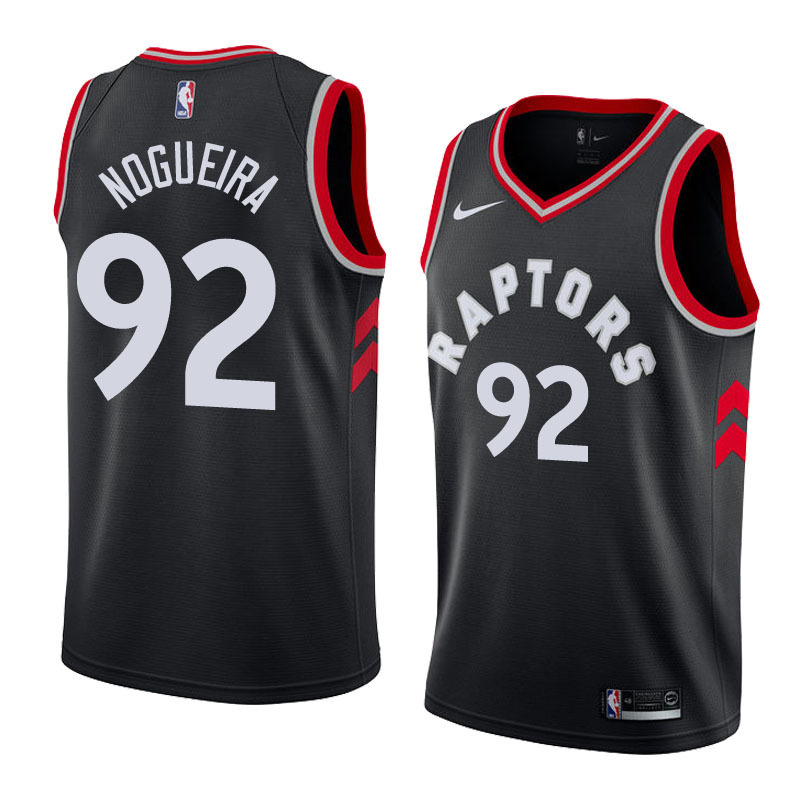 NBA Men Toronto Raptors Black #92 NOGUEIRA Jersey High Quality Name and Number Print - leoleo123123