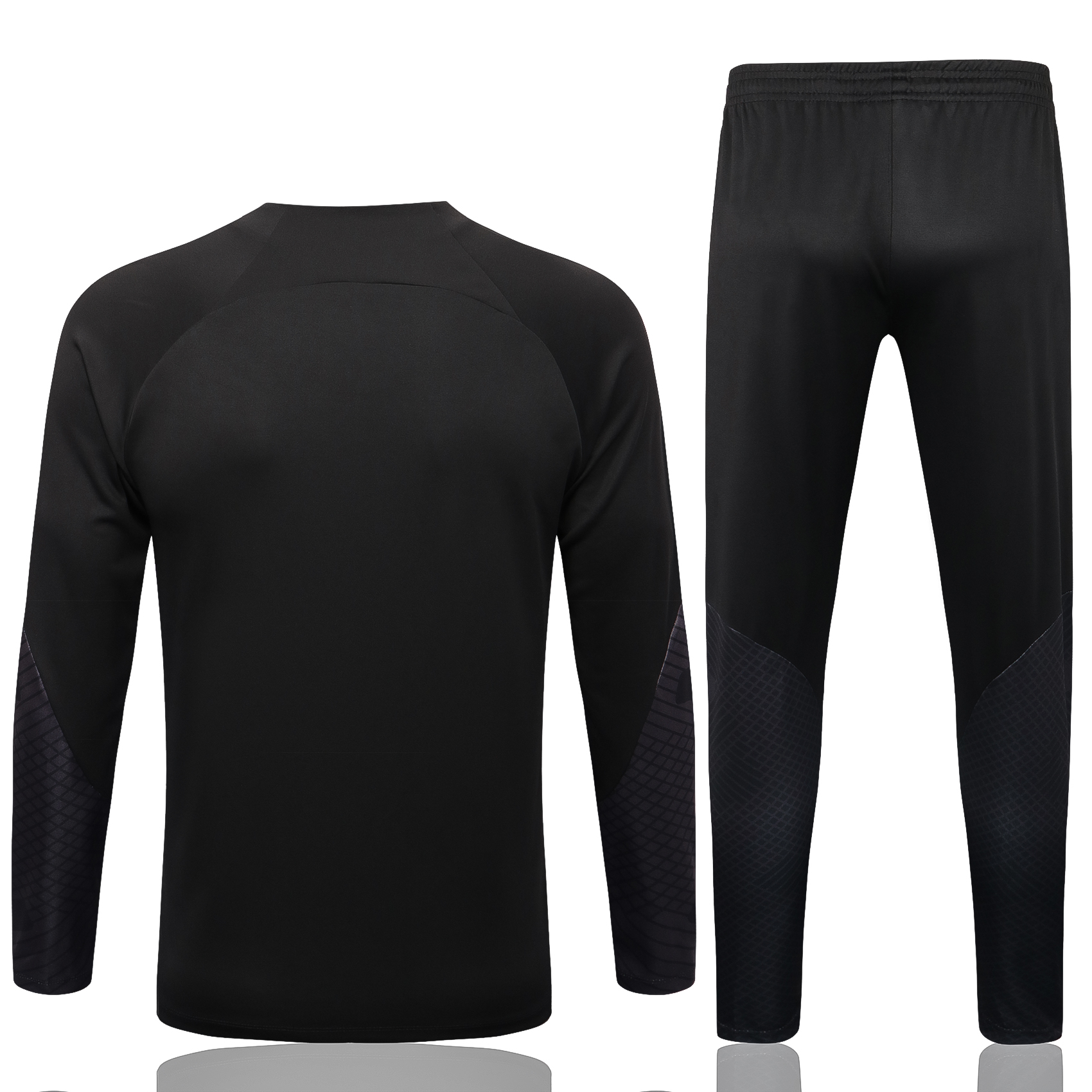 22-23 Chelsea Black Sweater Tracksuit with Ink-jet Printing Thai Quality - leoleo123123