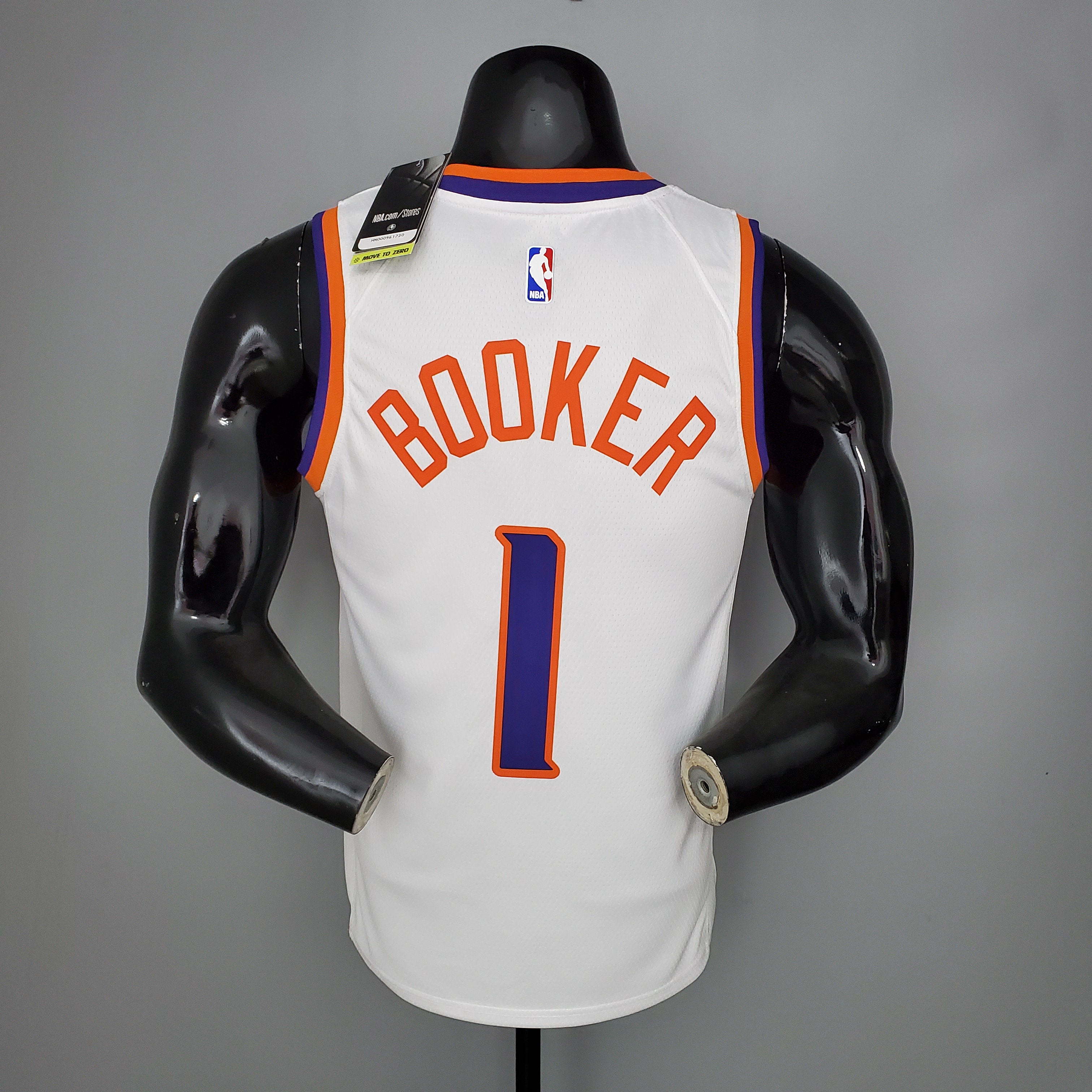 NBA Men Phoenix Suns White #1 BOOKER Jersey High Quality Name and Number Print - leoleo123123