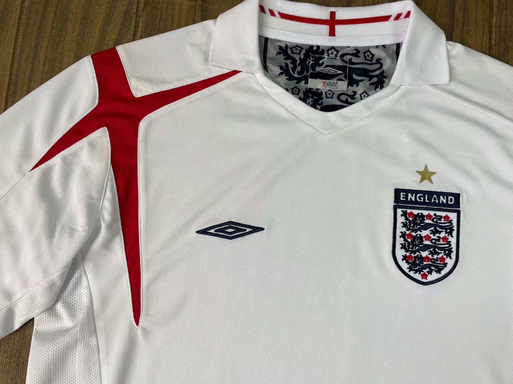 2006 England Home Retro Jersey - leoleo123123