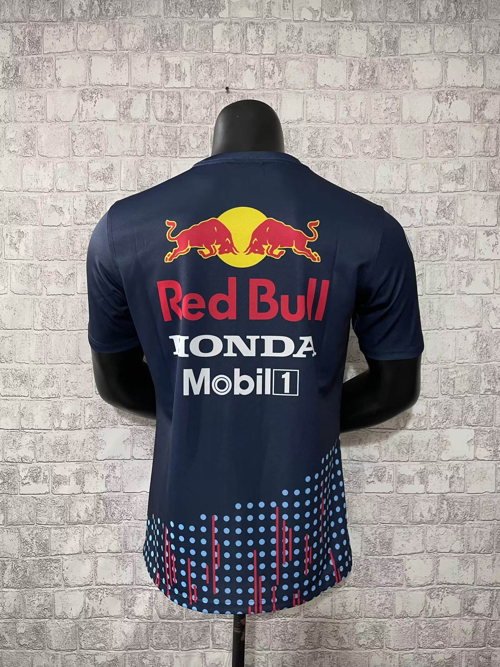 2023 Red Bull Racing Dark Blue F1 Team Round Collar POLO T-Shirt - leoleo123123