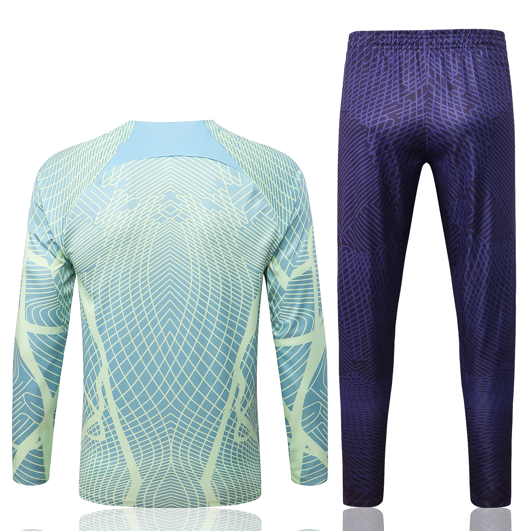22-23 Brazil Grass Green Sweater Tracksuit with Ink-jet Printing Thai Quality - leoleo123123