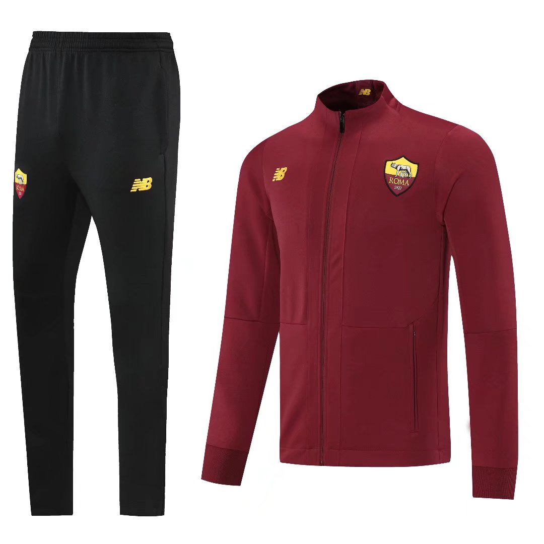 21/22 Roma Purplish Red Jacket Tracksuit Thai Quality - leoleo123123
