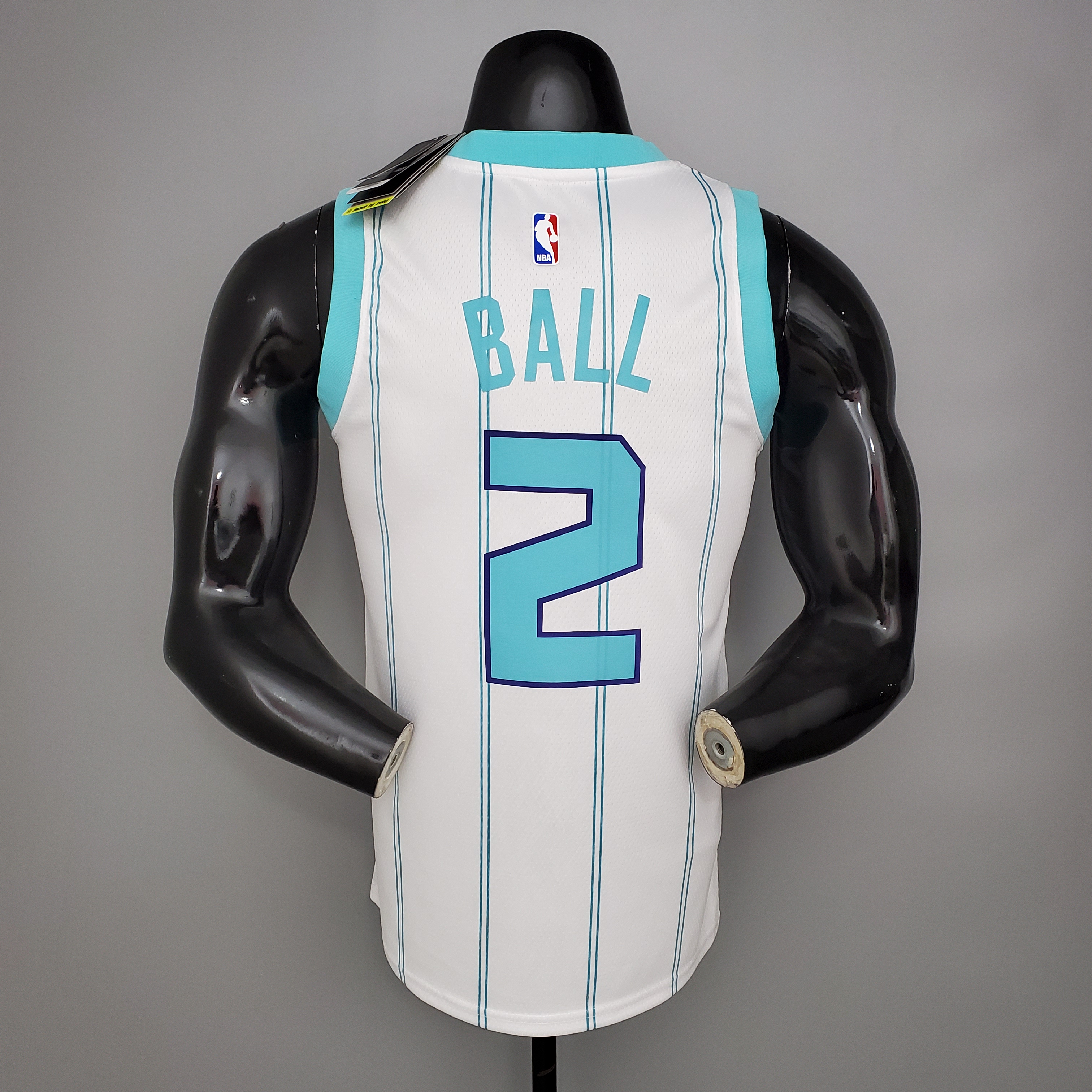 NBA Men New Season Charlotte Hornets #2 BALL White Jersey High Quality Name and Number Print - leoleo123123