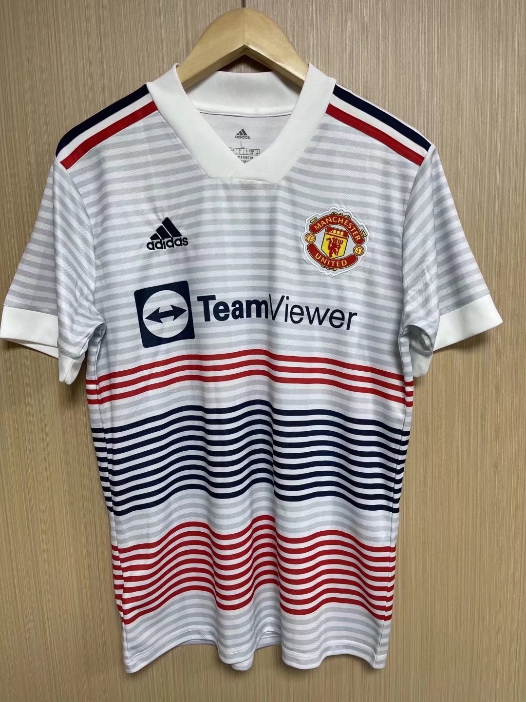 22/23 Man United Training White Jersey Fans Version - leoleo123123