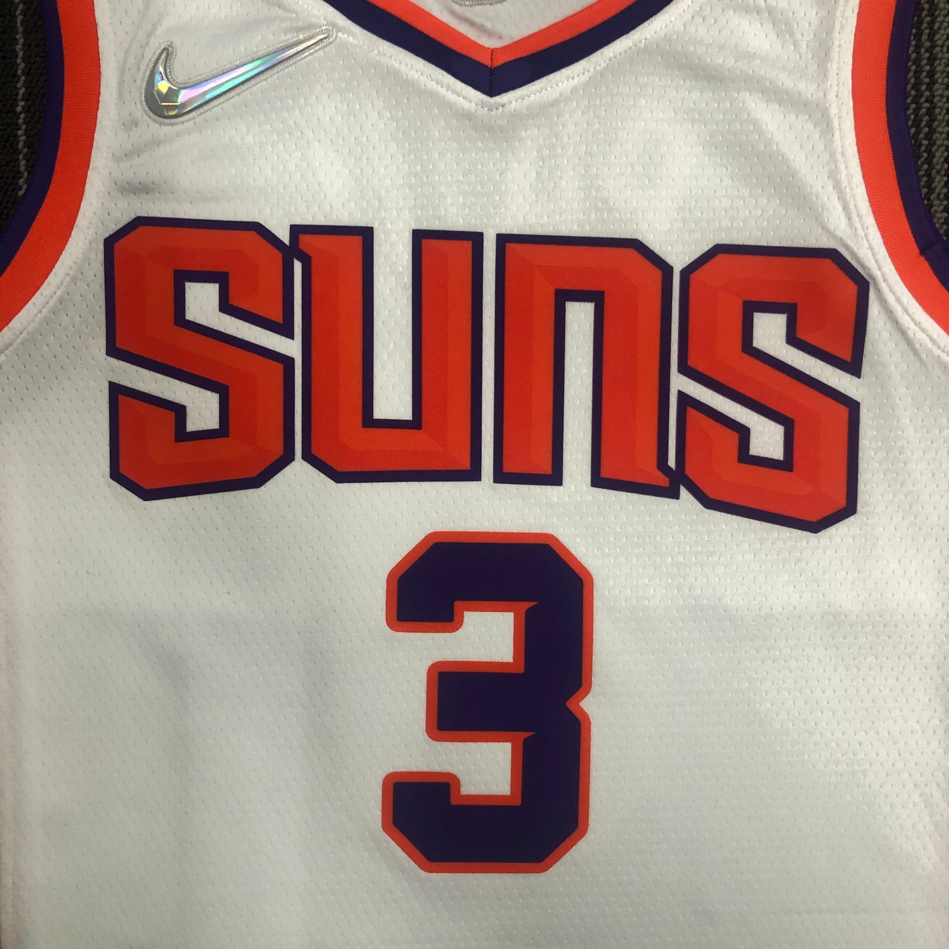 NBA Men 75 Anniversary Phoenix Suns White #3 PAUL Jersey High Quality Name and Number Print - leoleo123123