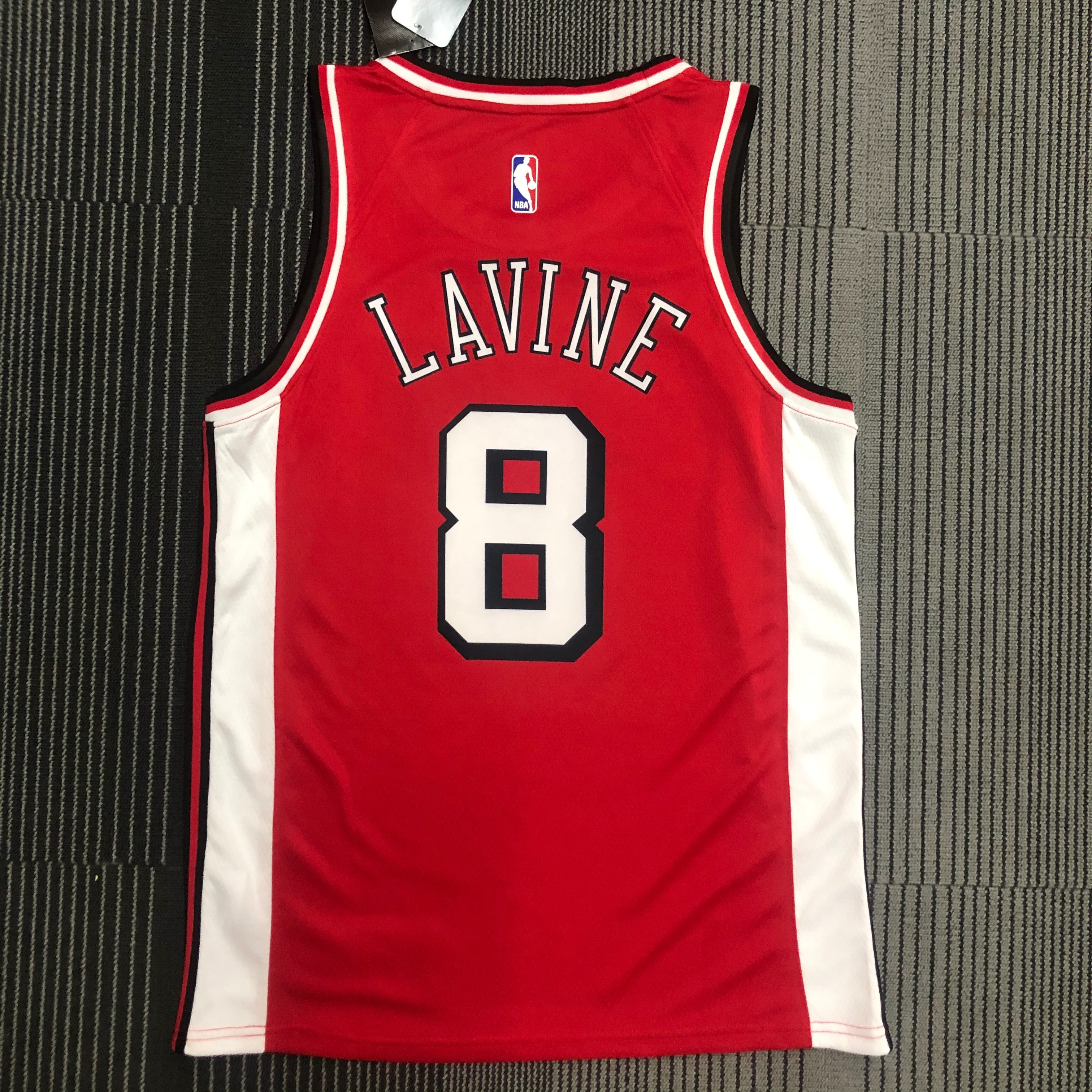 NBA Men 75th Anniversary Season 2022 Chicago Bulls Red #8 LAVINE Jersey High Quality Name and Number Print - leoleo123123