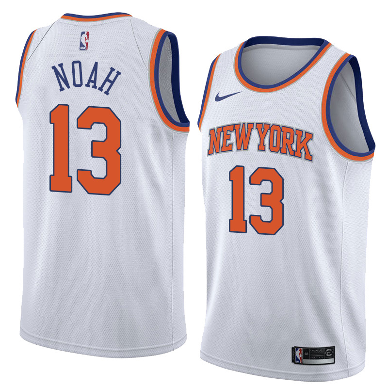 NBA Men New York Knicks White #13 NOAH Jersey High Quality Name and Number Print - leoleo123123