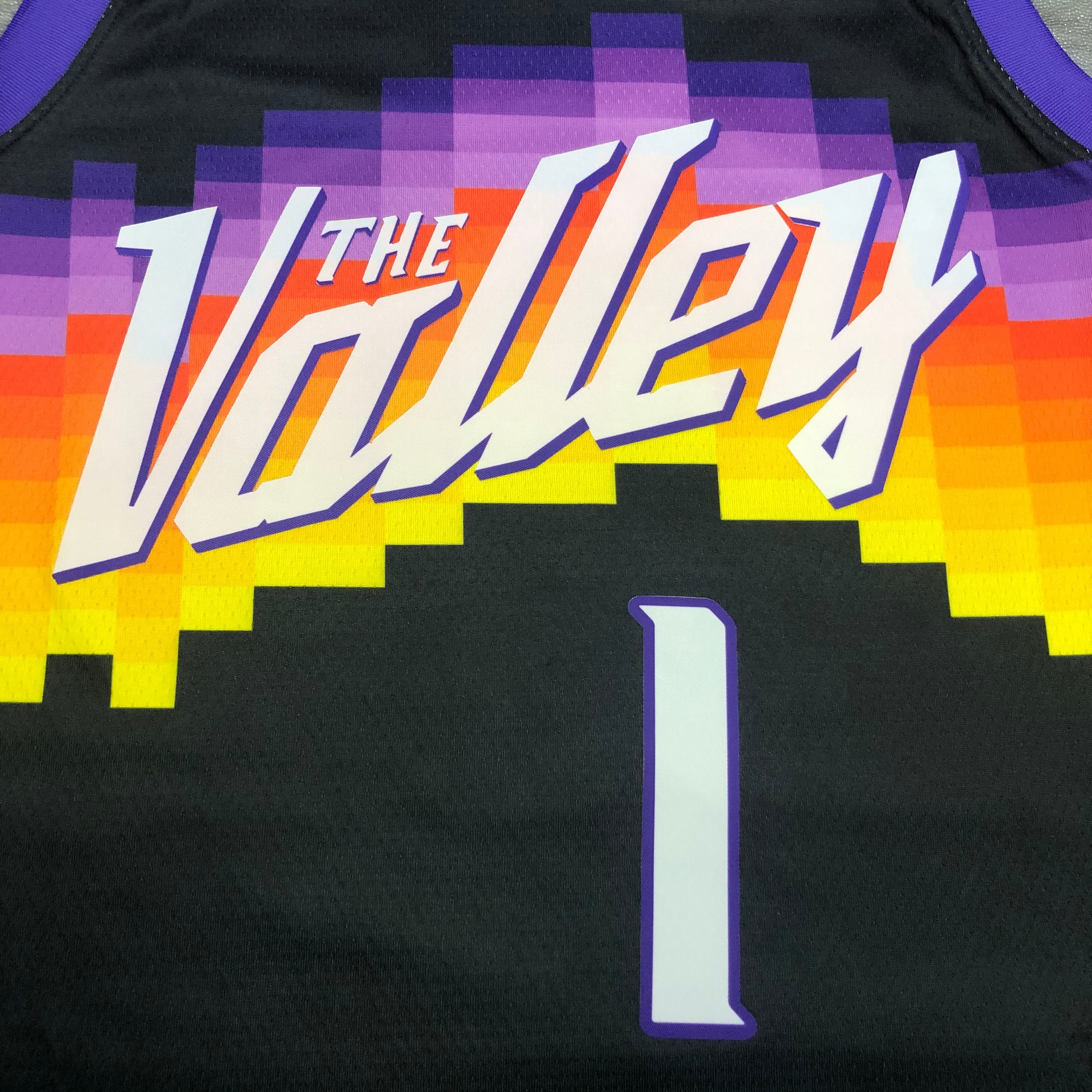 NBA Season 20-21 Men Phoenix Suns Black #1 BOOKER Jersey High Quality Name and Number Print - leoleo123123