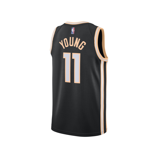 NBA Atlanta Hawks #11 YOUNG Black Jersey High Quality Name and Number Print - leoleo123123