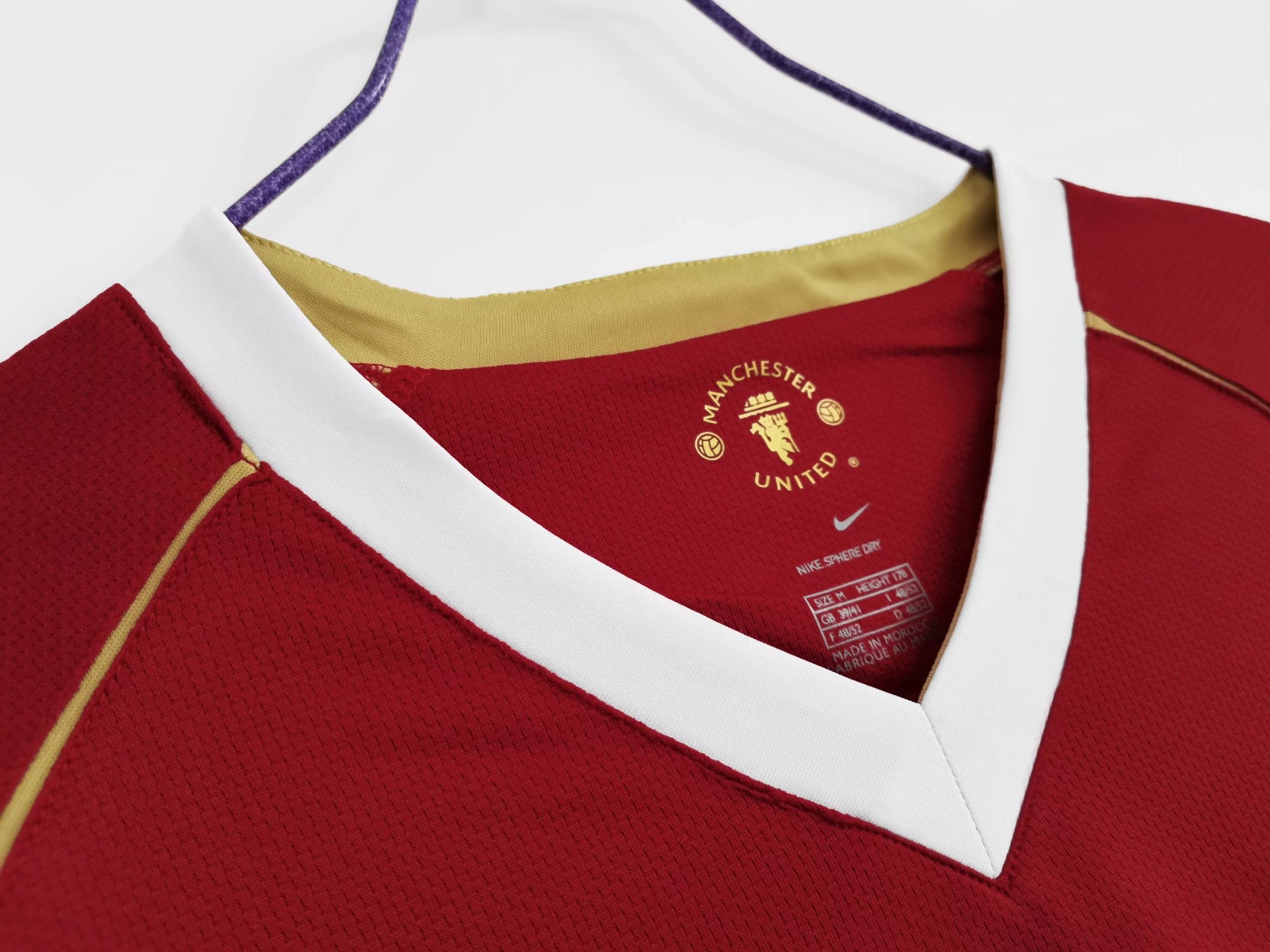 06/07 Man United Home Long Sleeve Retro Jersey - leoleo123123