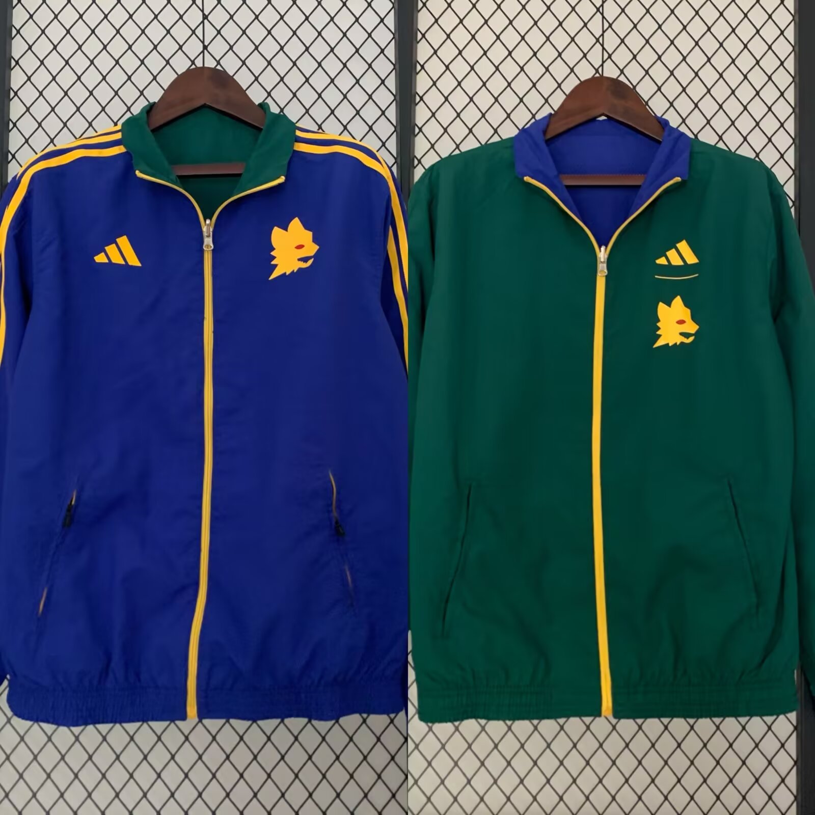 23/24 Roma Windbreaker Jacket two-sided Jacket Thai Quality - leoleo123123