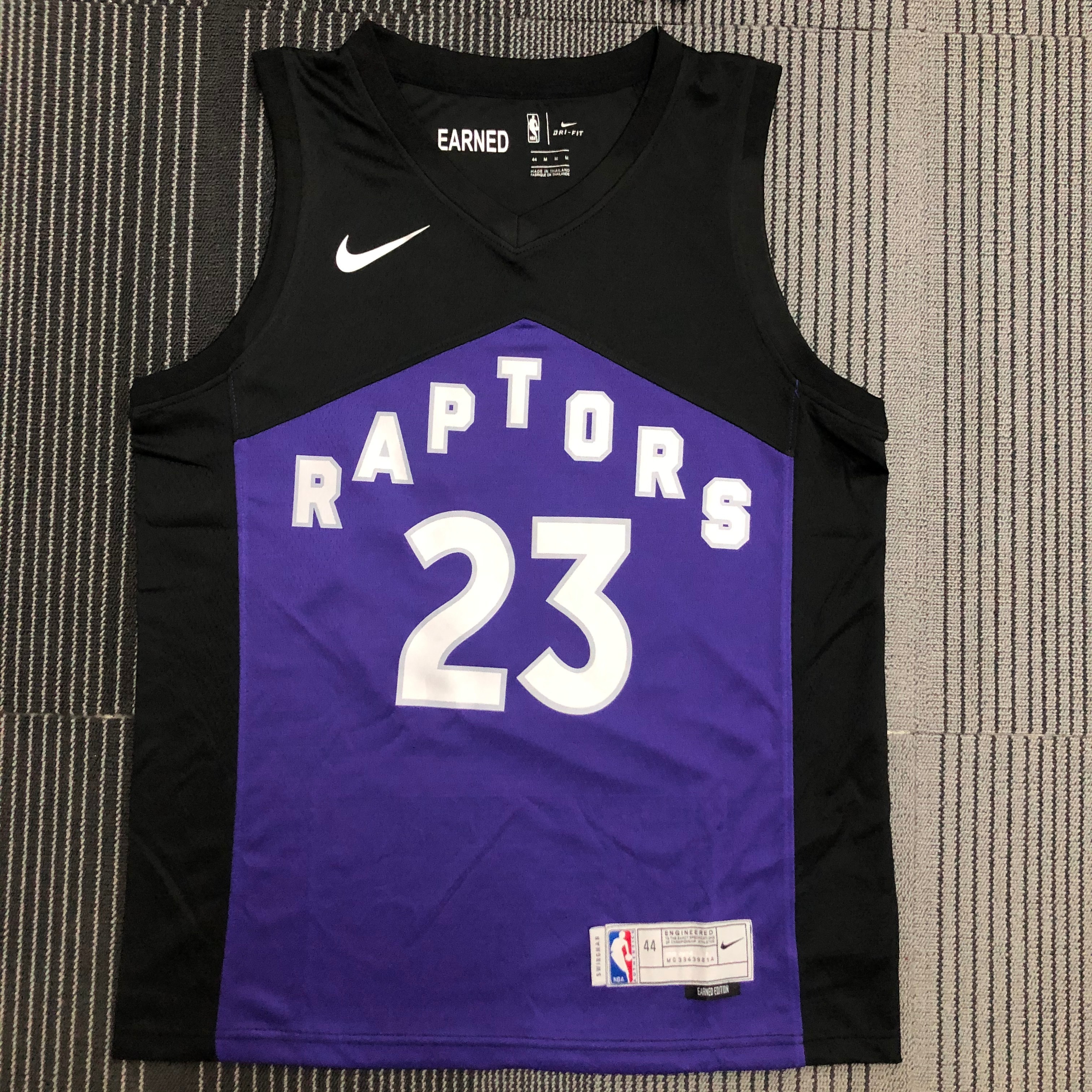 NBA Season 2021 Men Toronto Raptors Black and Purple Awarding Version #23 VANVLEET Jersey High Quality Name and Number Print - leoleo123123