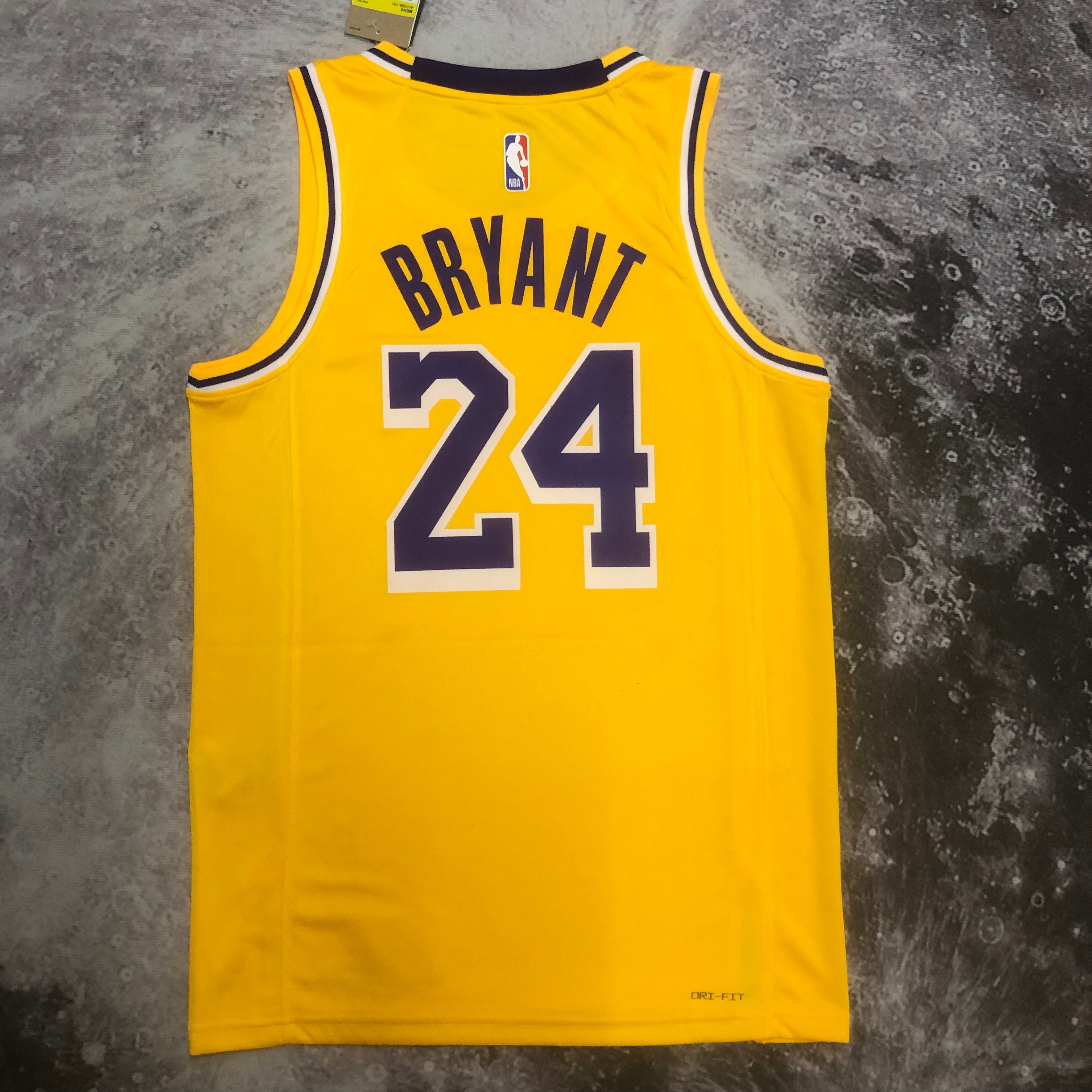 NBA Men Season 2023 Los Angeles Lakers Yellow #24 BRYANT Jersey High Quality Name and Number Print - leoleo123123