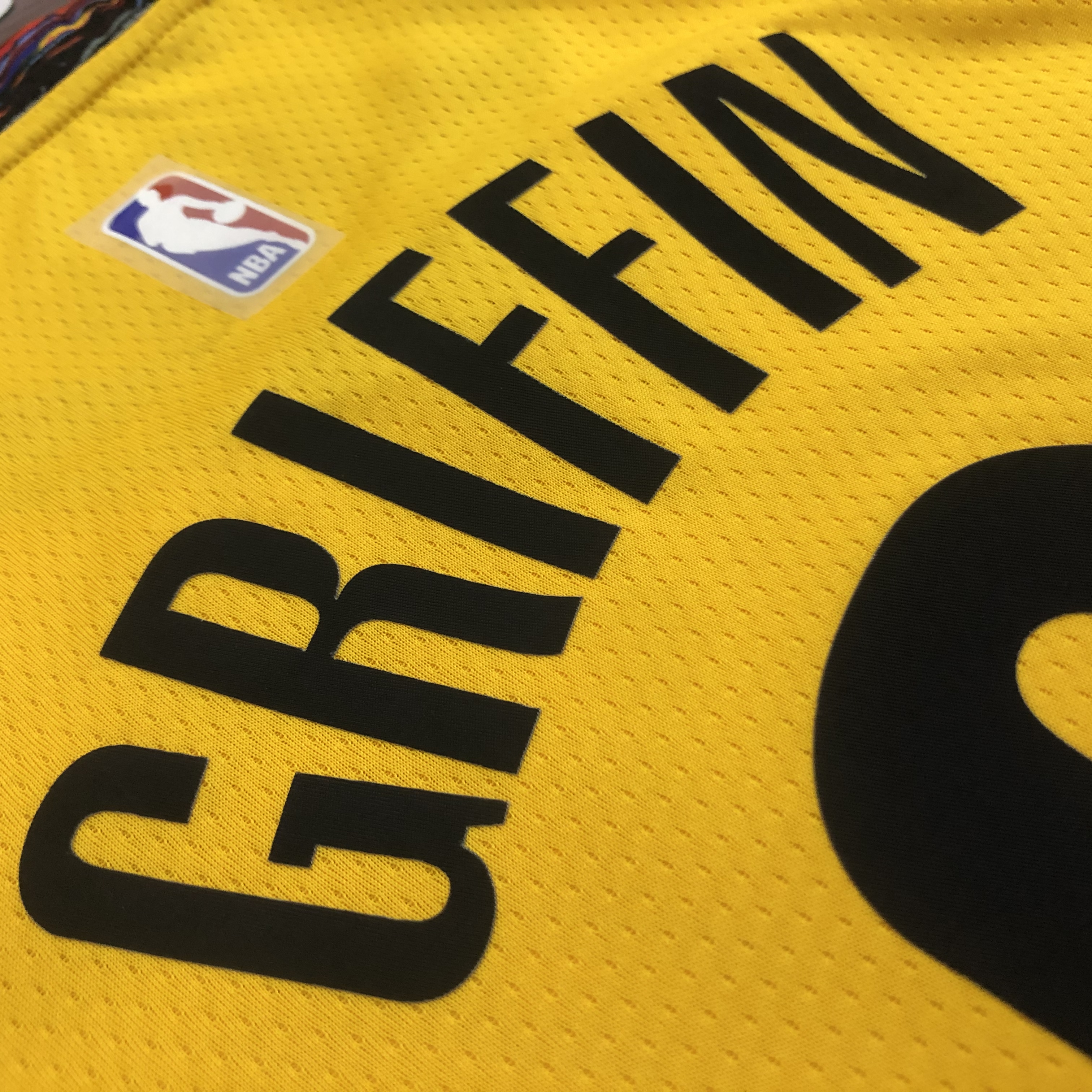 NBA Men Brooklyn Nets Yellow #2 GRIFFIN Jersey High Quality Name and Number Print - leoleo123123