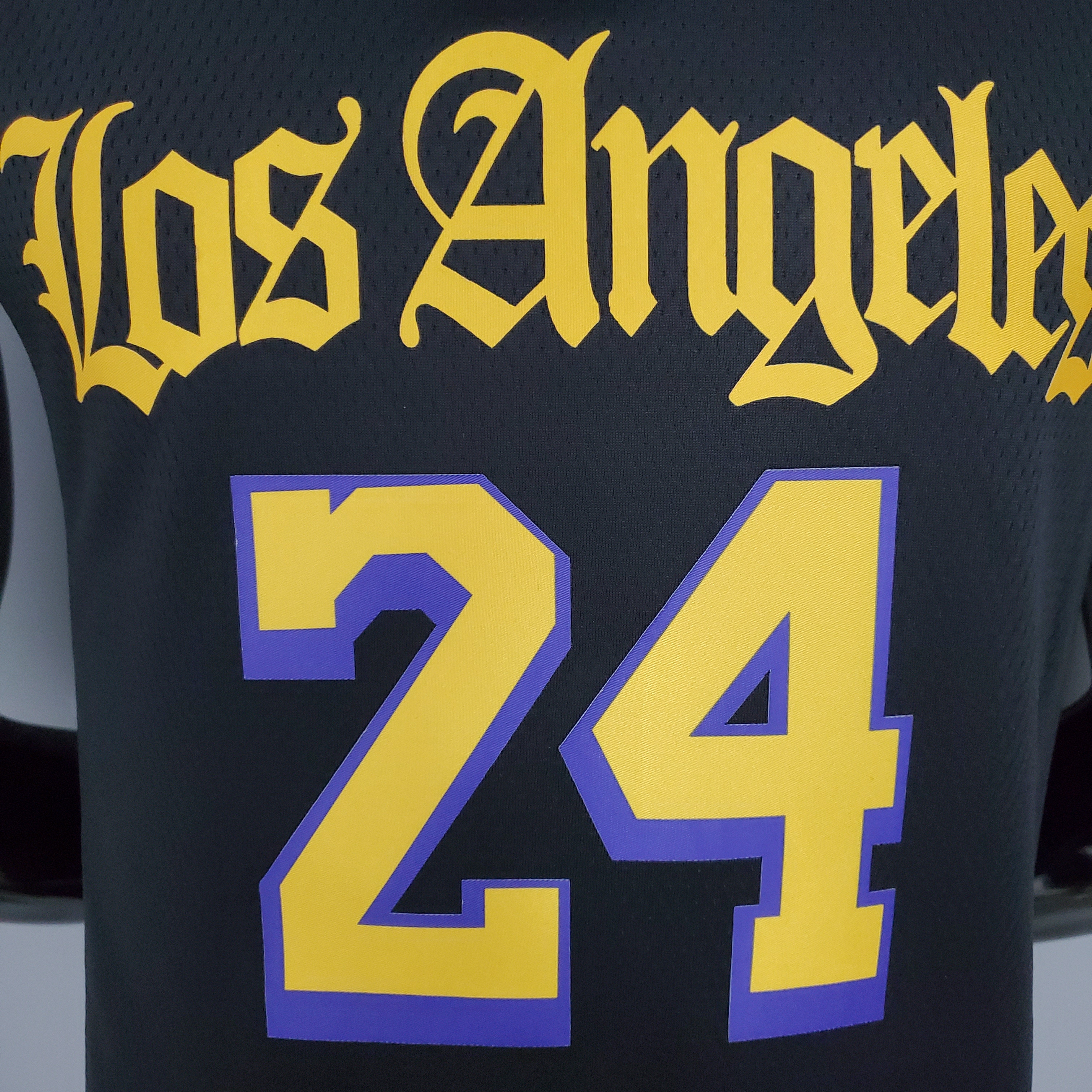 2021 Bryant#24 Los Angeles Lakers Black Latin Black NBA Jersey S-XXL High Quality Name and Number Print - leoleo123123
