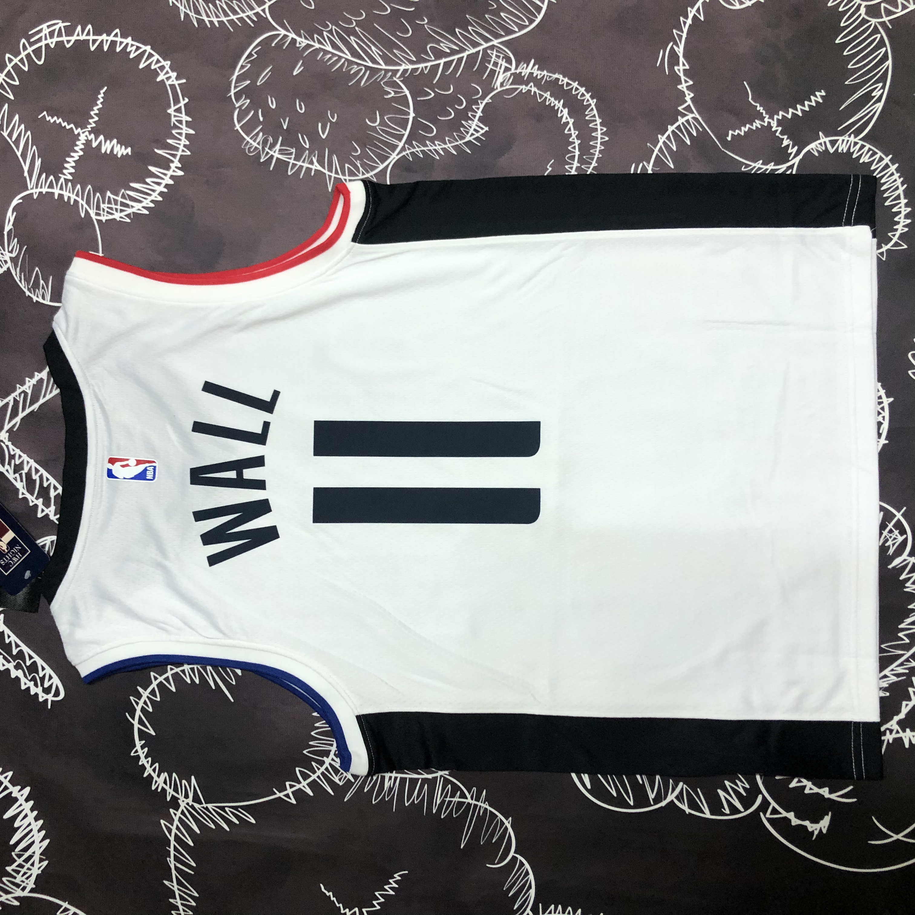 NBA Season 20-21 Men Los Angeles Clippers in Latin White City #11 WALL Jersey High Quality Name and Number Print - leoleo123123
