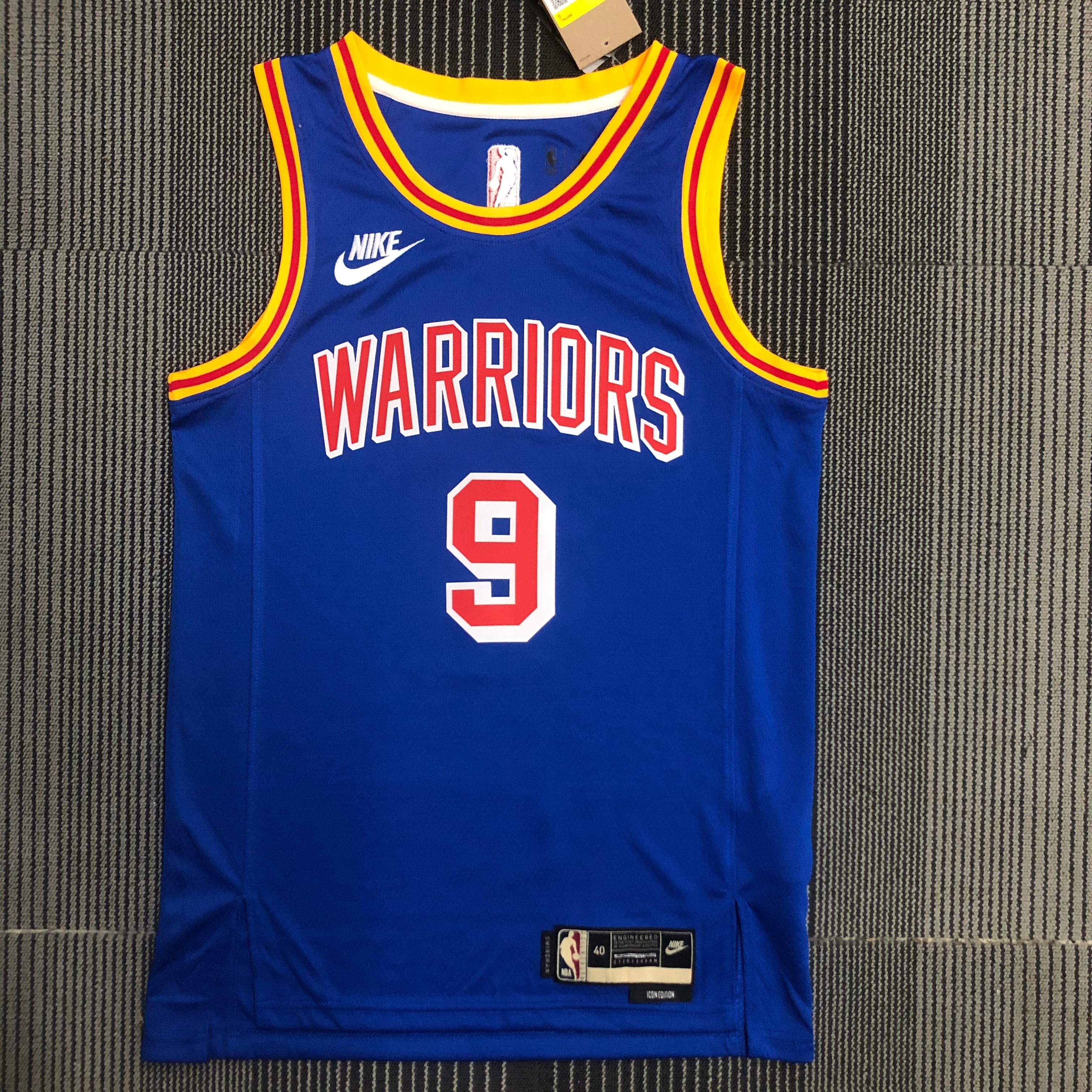 NBA Men Golden State Warriors Retro Blue #9 IGUODALA Jersey High Quality Name and Number Print - leoleo123123