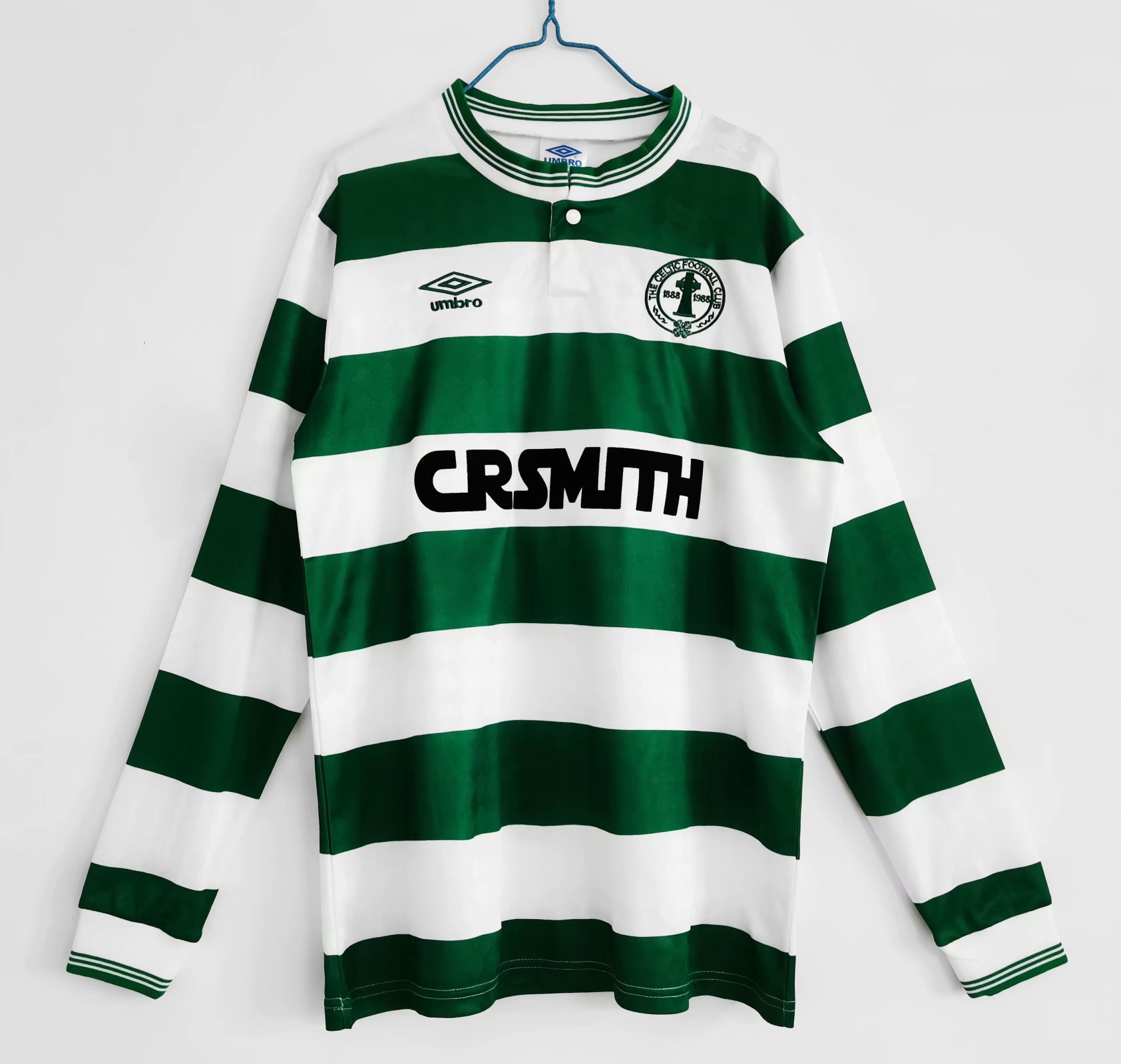 87-88 Celts Home Retro Jersey Long Sleeve - leoleo123123