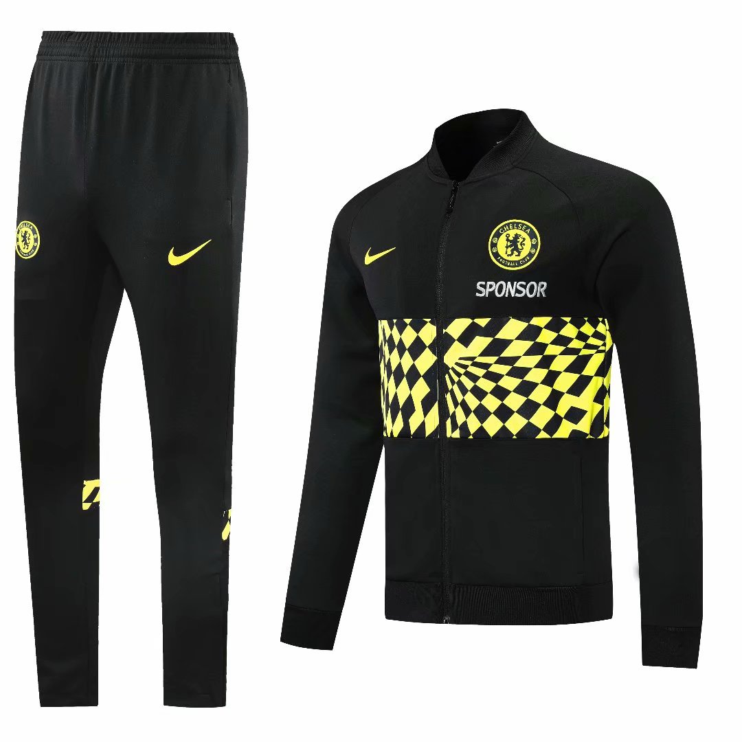 21/22 Chelsea Black Jacket Tracksuit Thai Quality - leoleo123123