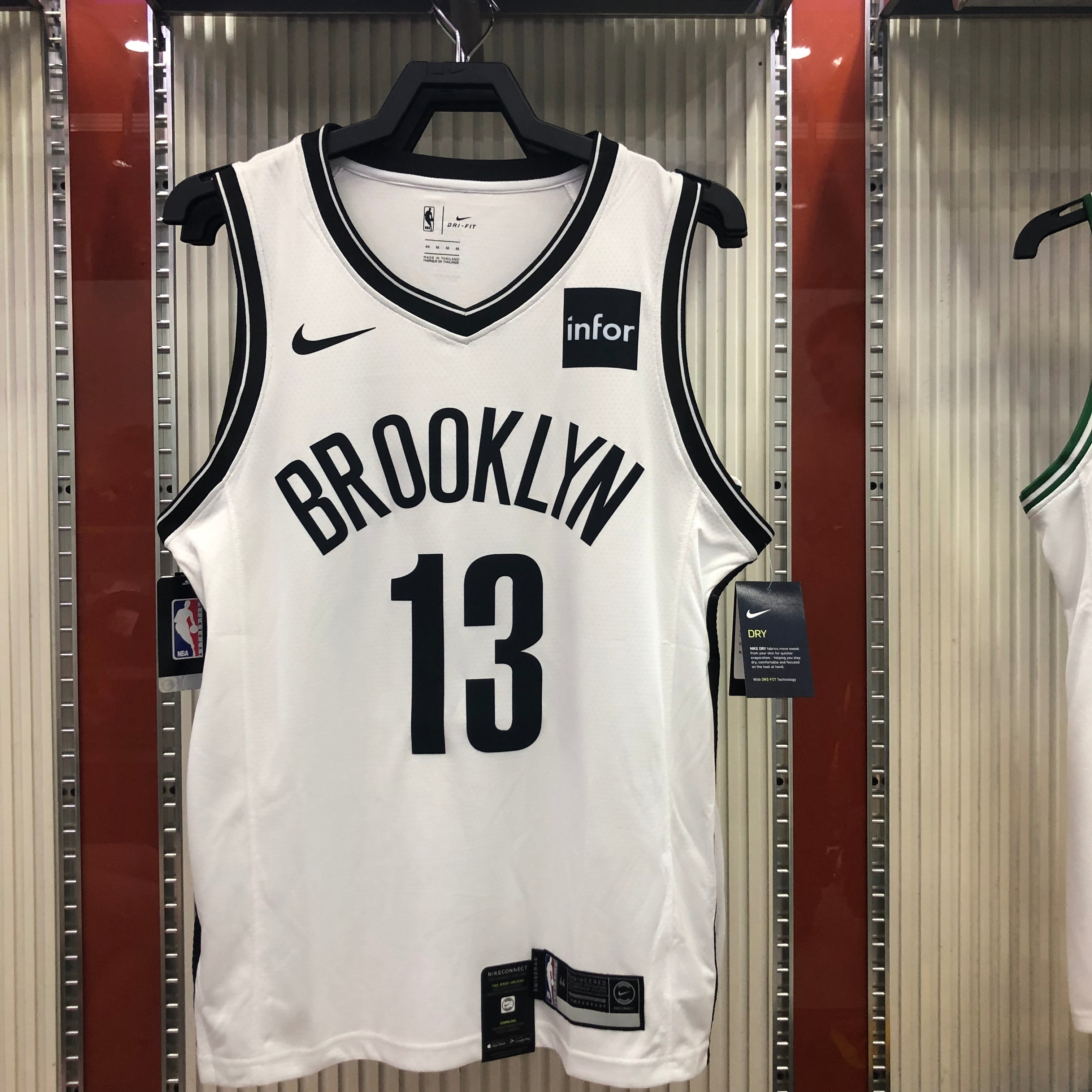 NBA Men New Brooklyn Nets White #13 HARDEN Jersey High Quality Name and Number Print - leoleo123123