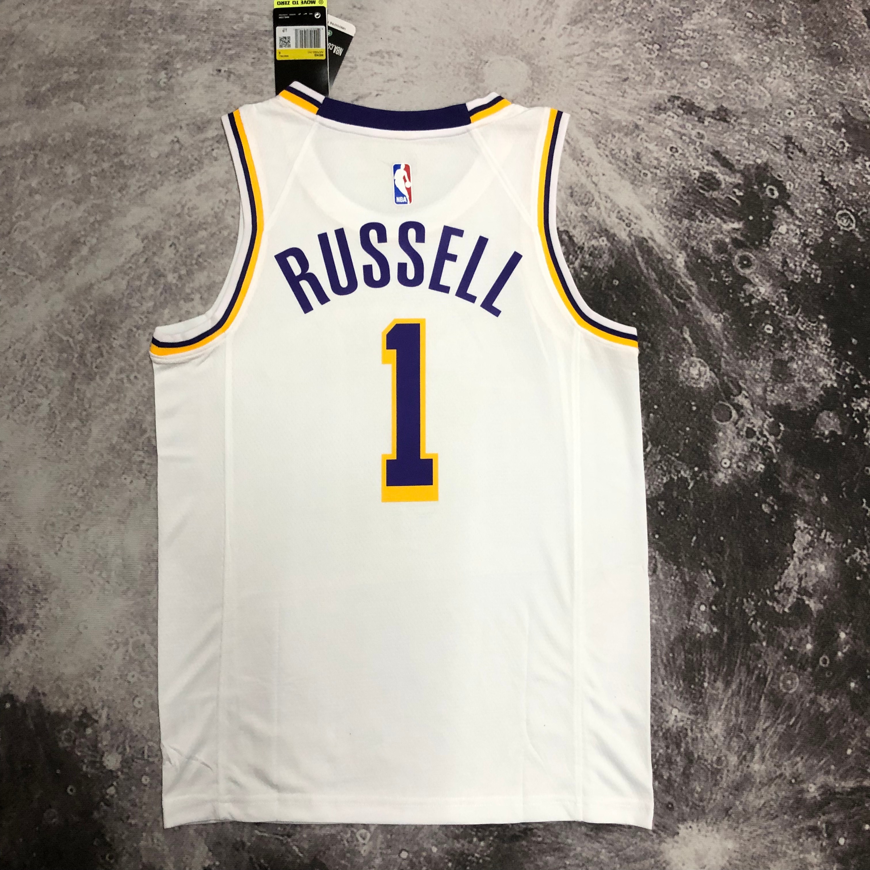 NBA Men Season 2023 Los Angeles Lakers White #1 RUSSELL Jersey High Quality Name and Number Print - leoleo123123