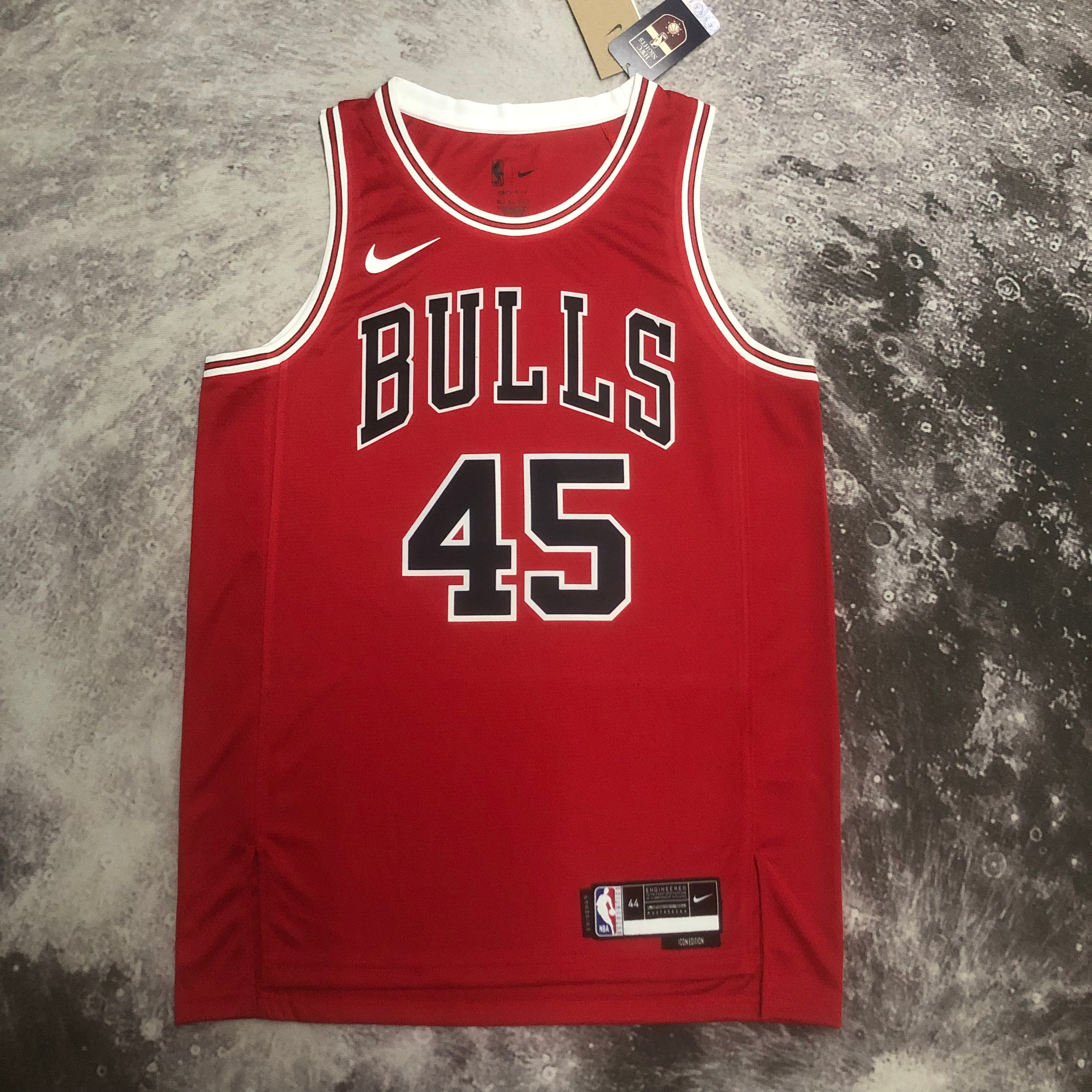 NBA Men 2023 Chicago Bulls Red #45 JORDAN Jersey High Quality Name and Number Print - leoleo123123