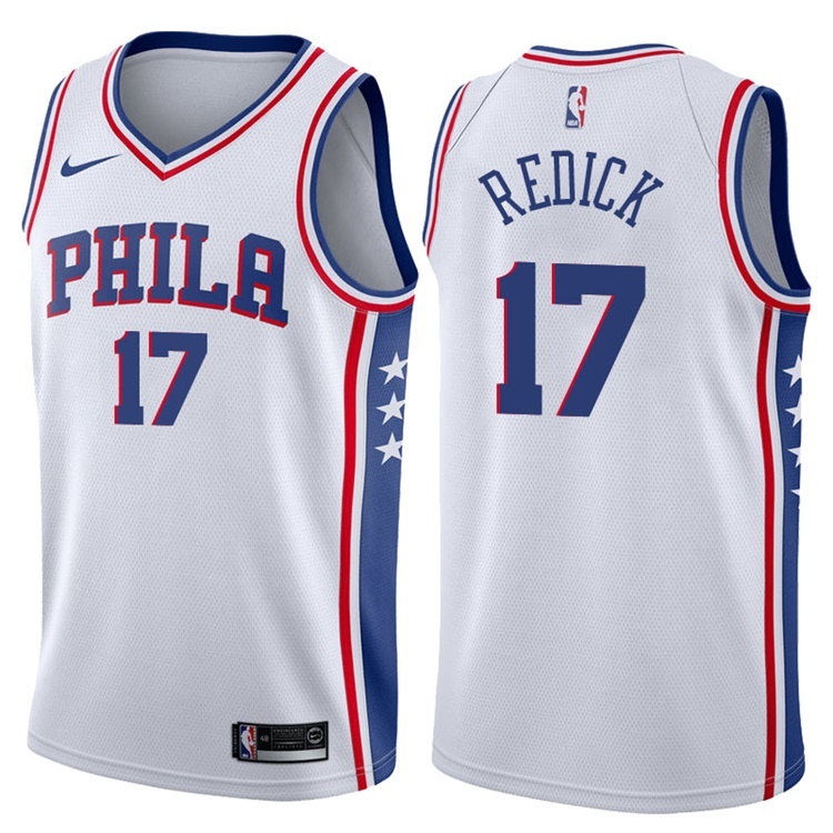 NBA Men Philadelphia 76ers White #17 REDICK Jersey High Quality Name and Number Print - leoleo123123