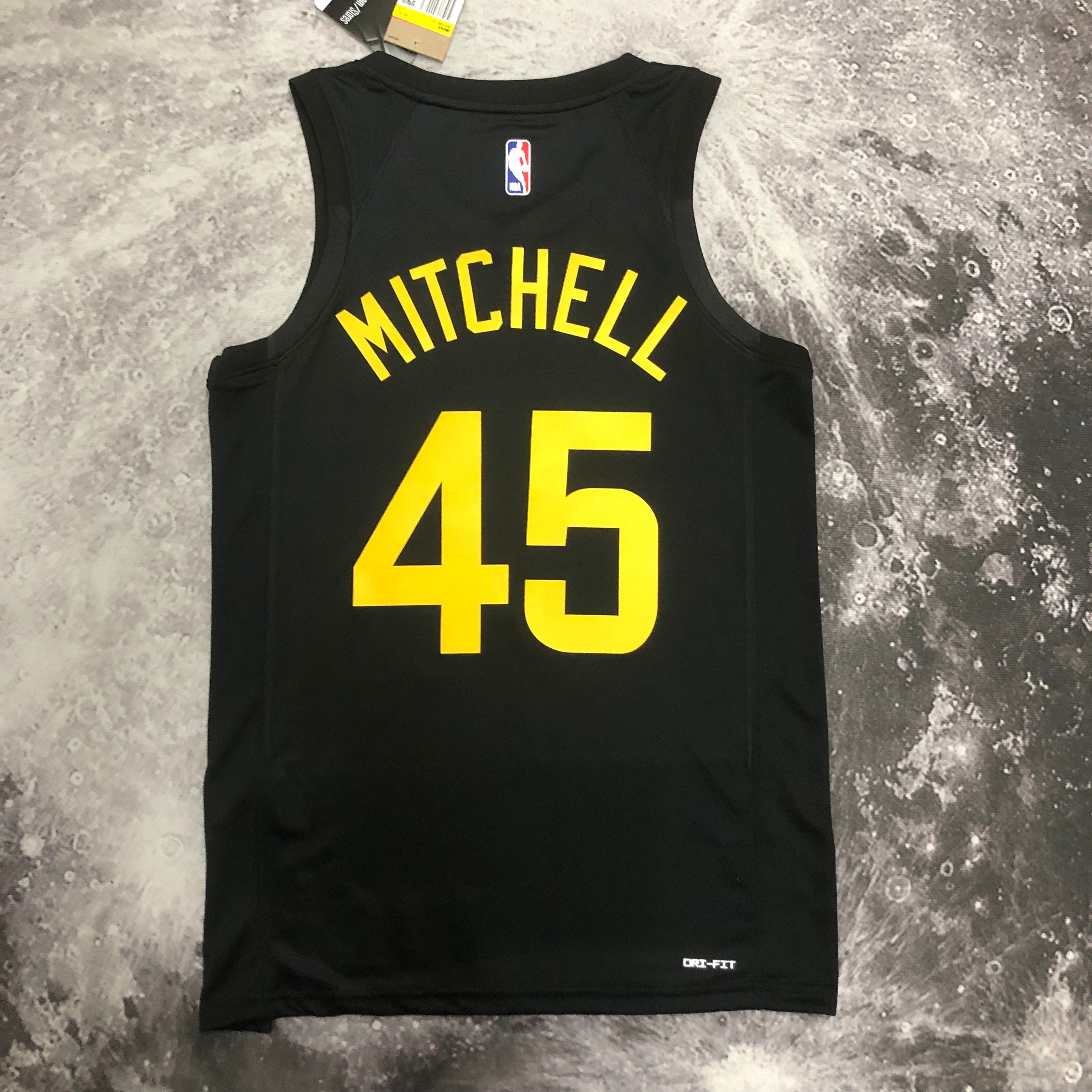 NBA 2023 Men Utah Jazz Black with Jordan Logo #45 MITCHELL Jersey High Quality Name and Number Print - leoleo123123