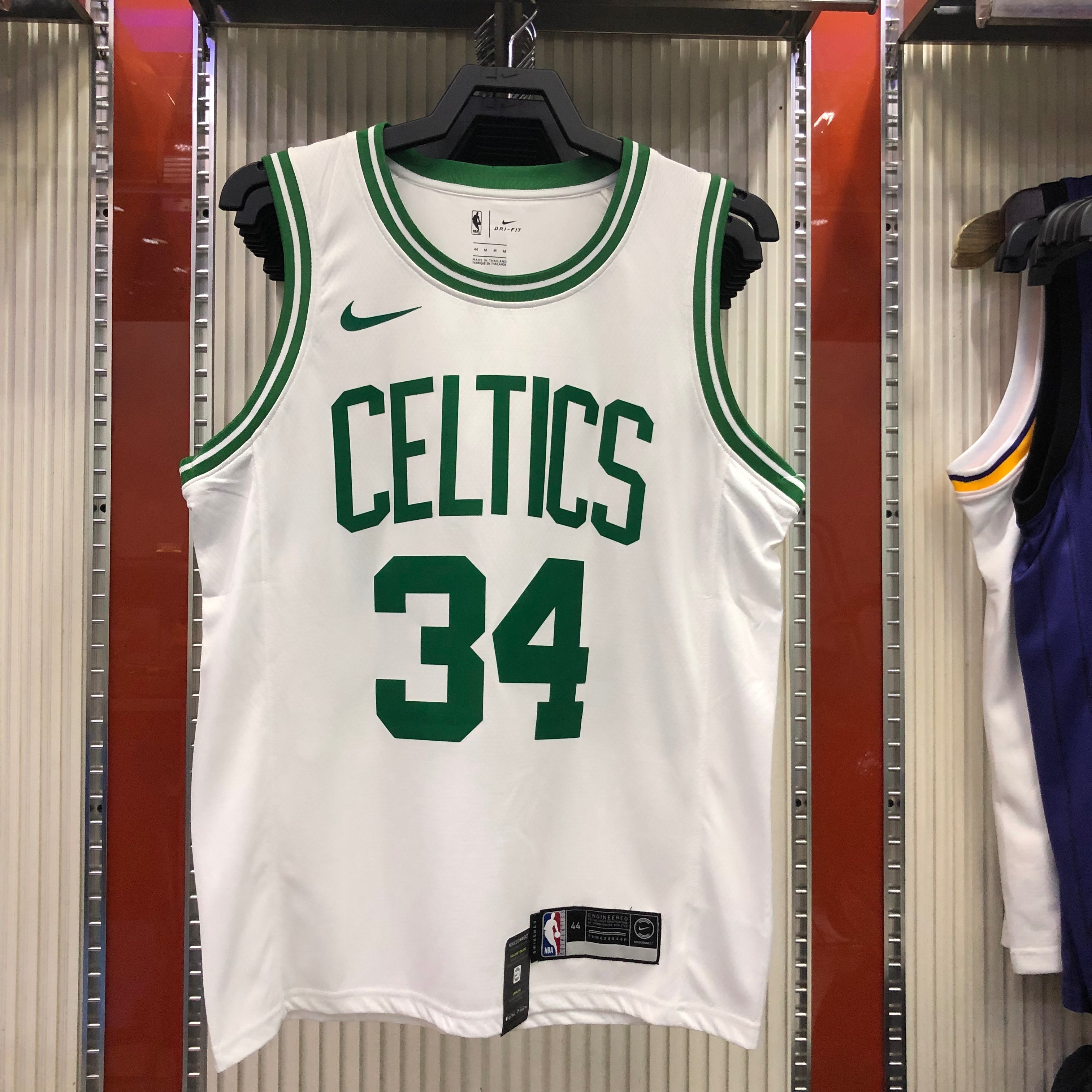 NBA Boston Celtics Retro White with Green Name #34 PIERCE Jersey High Quality Name and Number Print - leoleo123123
