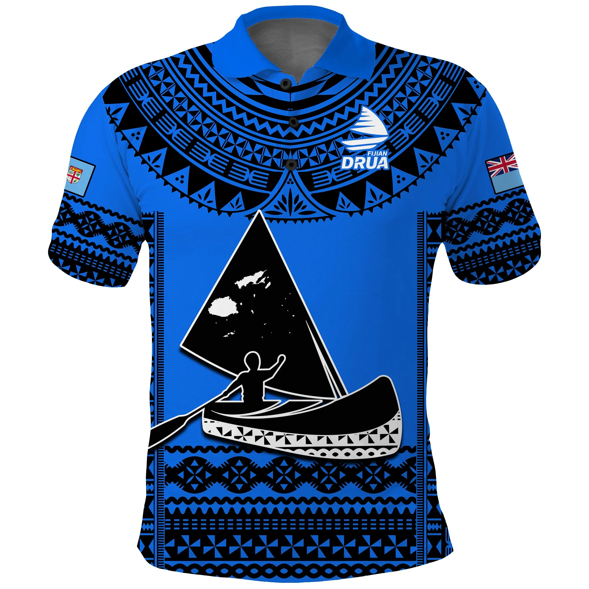 Rugby 2023-2024 Fiji Blue Rugby Polo High Quality - leoleo123123