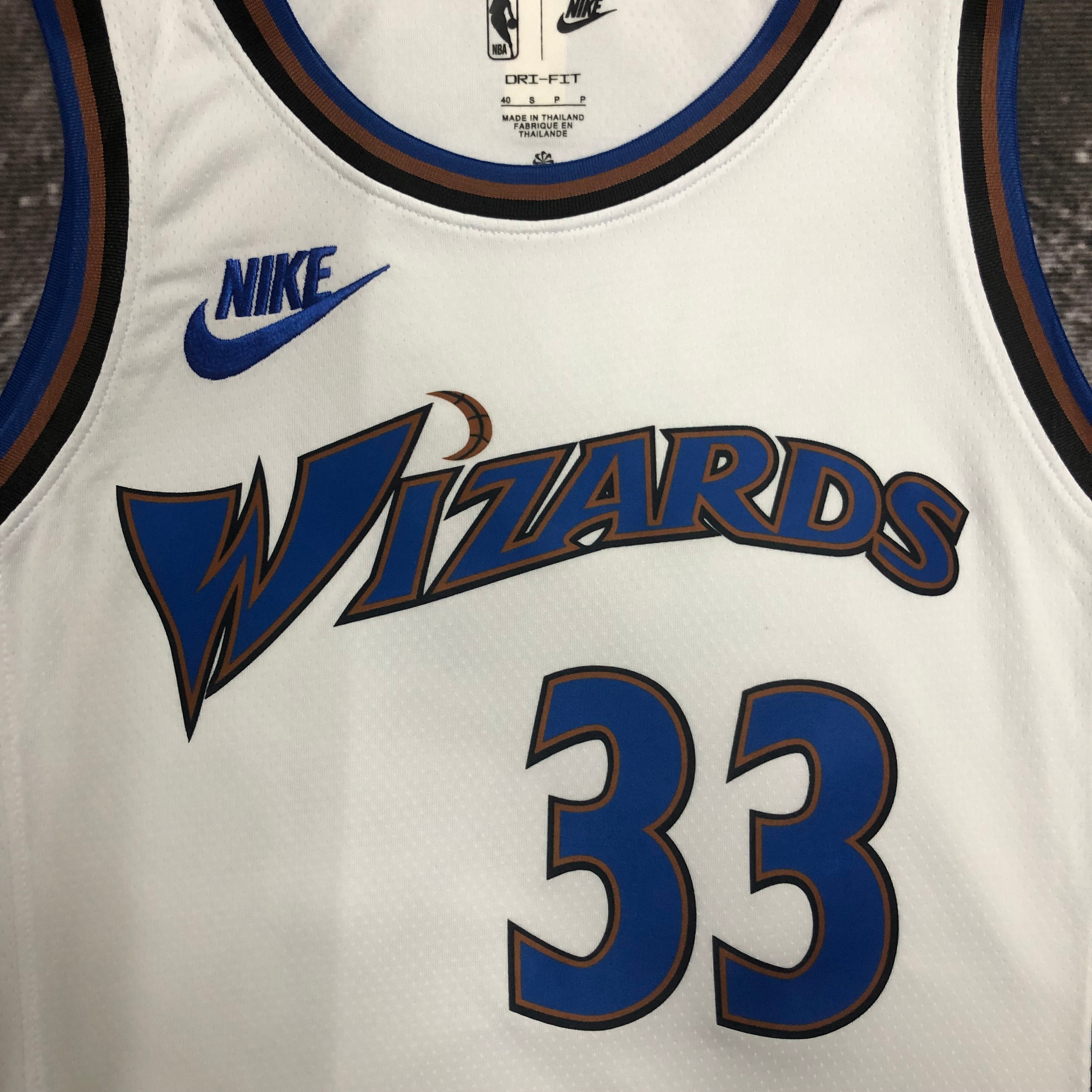 NBA Men Season 2023 Washington Wizards White Retro #33 KUZMA Jersey High Quality Name and Number Print - leoleo123123