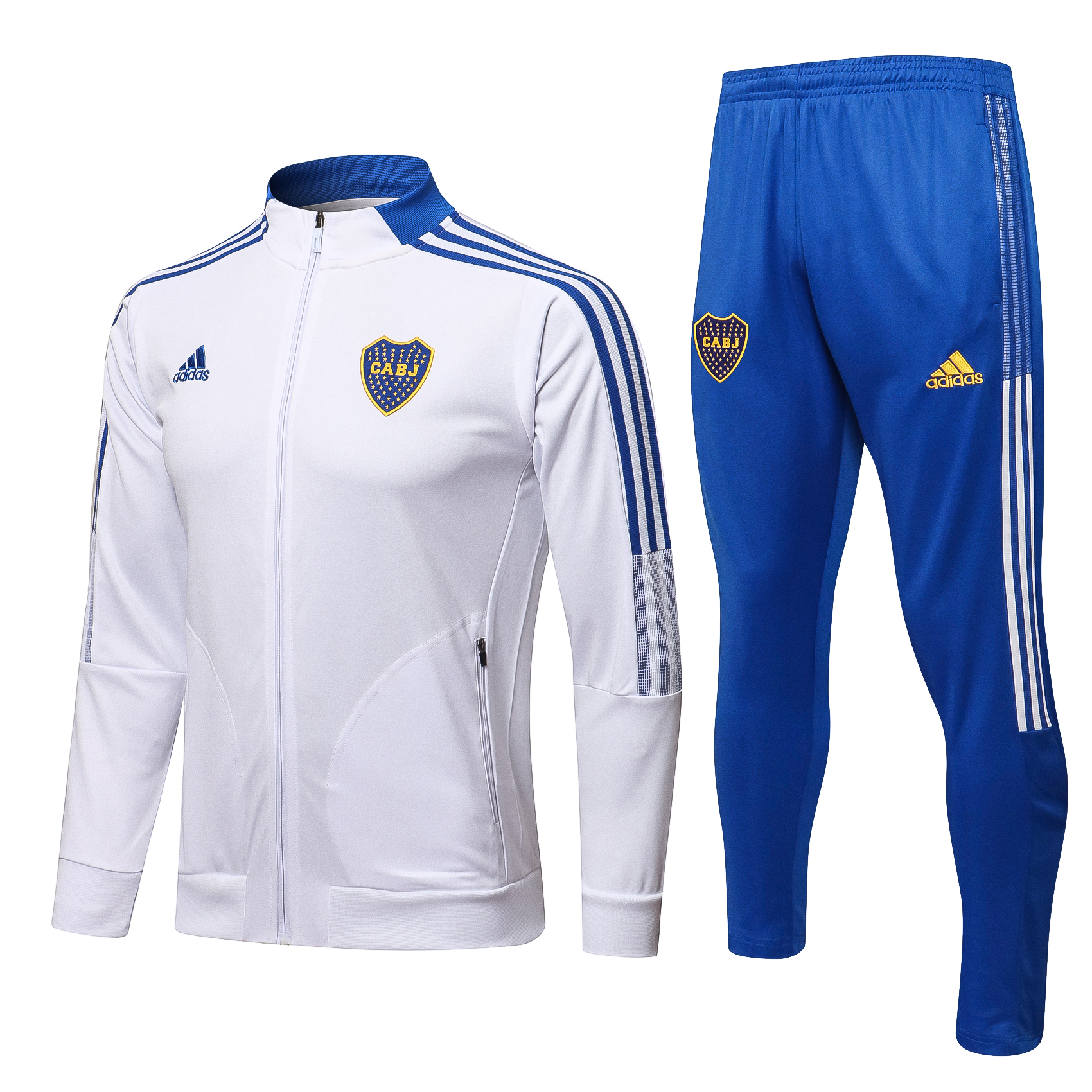 21-22 Boca Juniors White Jacket Tracksuit Thai Quality - leoleo123123