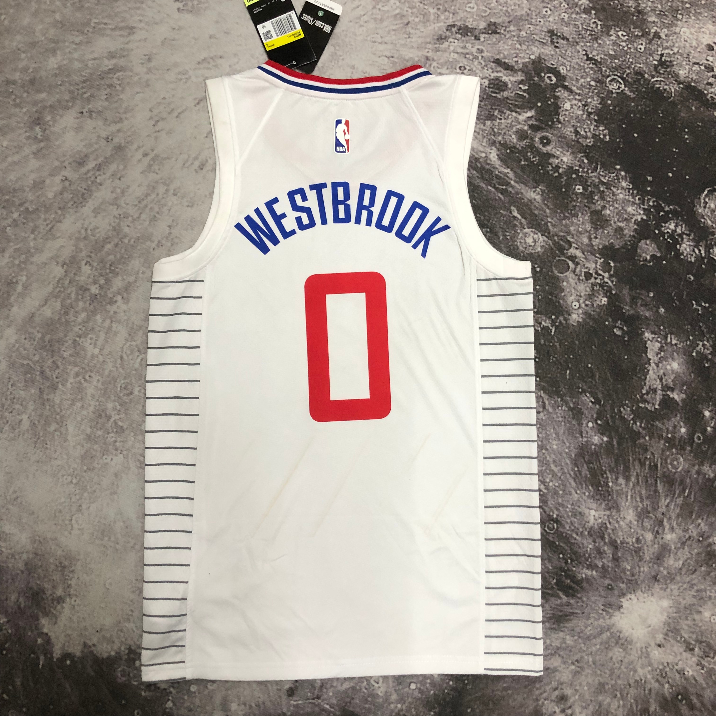 NBA Men Los Angeles Clippers White #0 WESTBROOK Jersey High Quality Name and Number Print - leoleo123123