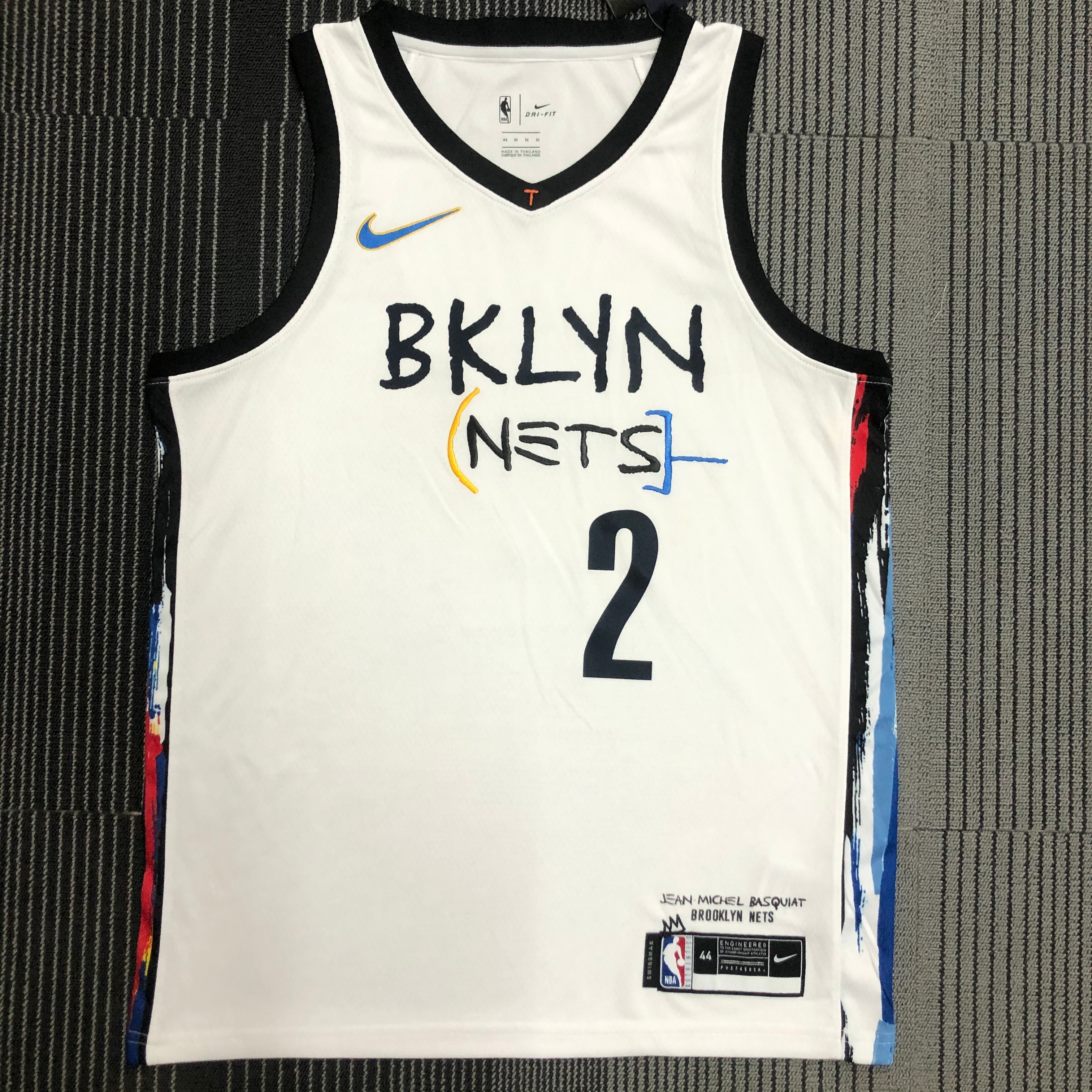 NBA Men Season 2021 Brooklyn Nets White City #2 GRIFFIN Jersey High Quality Name and Number Print - leoleo123123