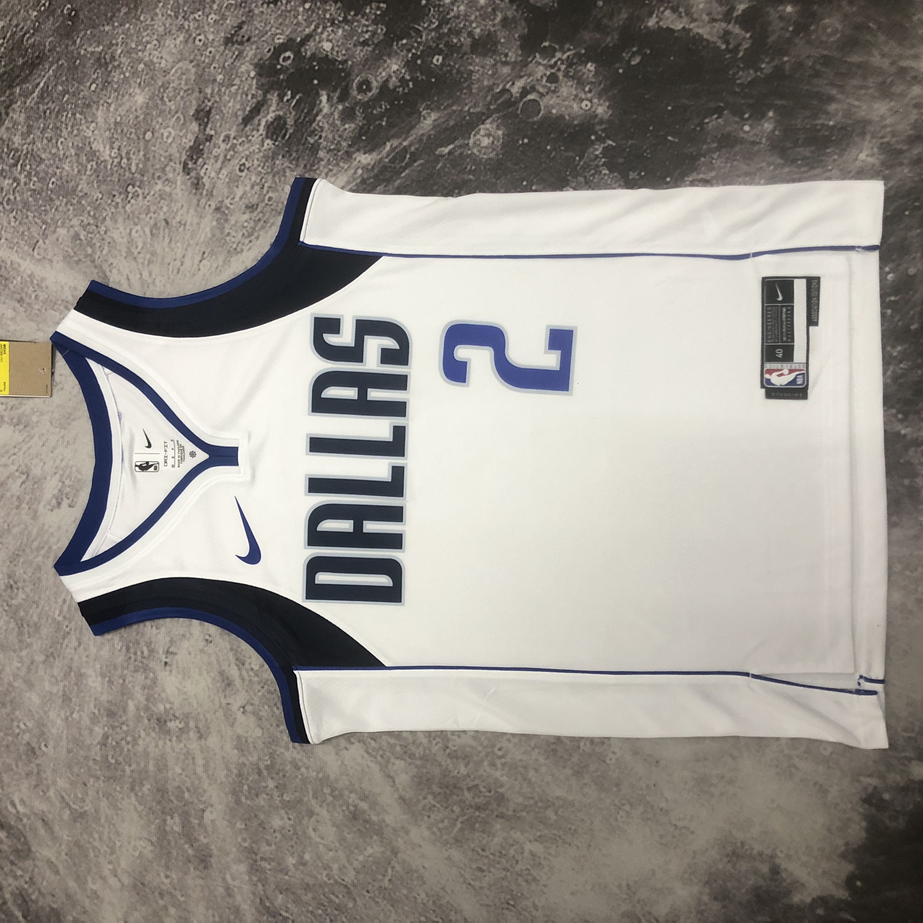 NBA Men 2023 Dallas Mavericks White #2 IRVING Jersey High Quality Name and Number Print - leoleo123123