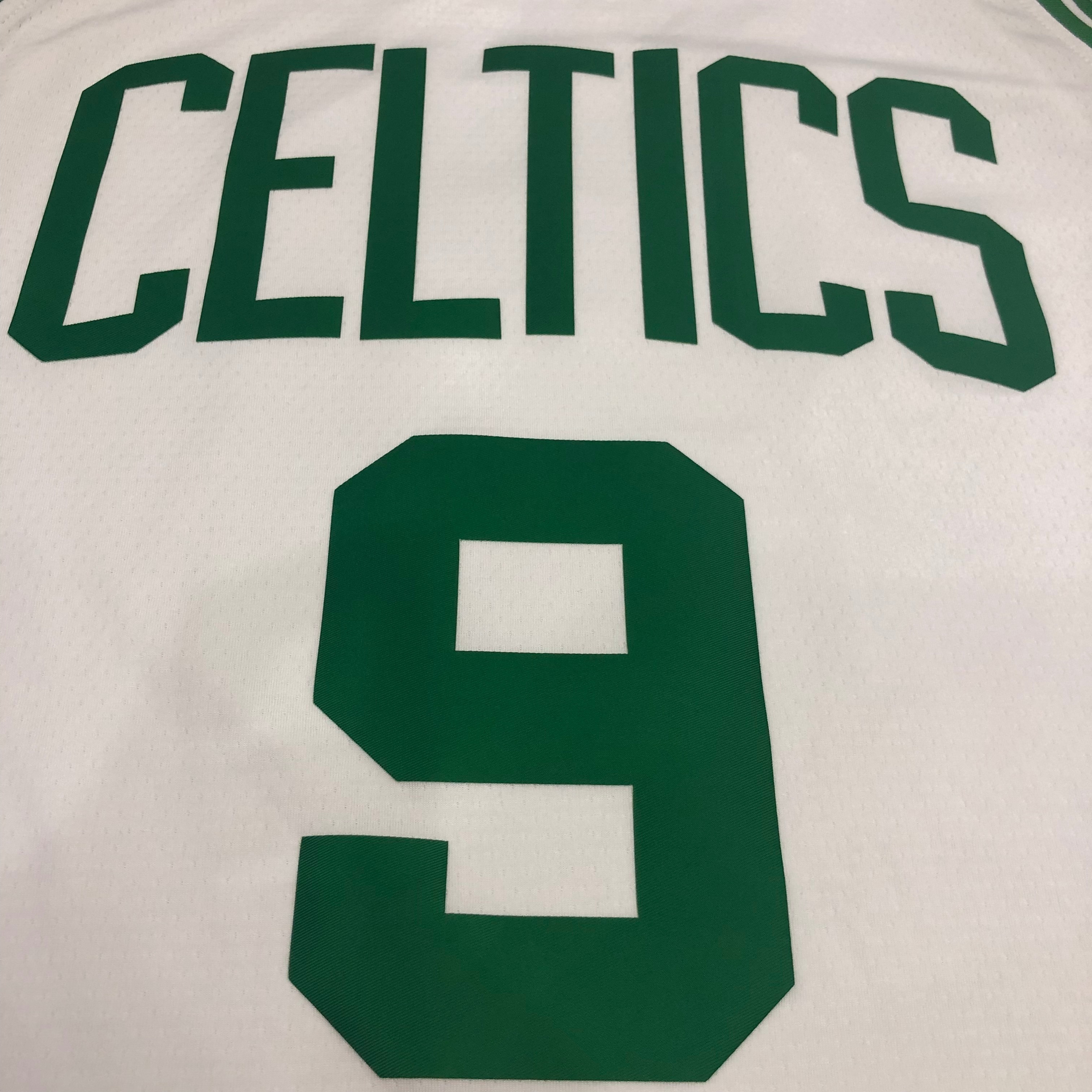NBA Boston Celtics Retro White with Green Name #9 RONDO Jersey High Quality Name and Number Print - leoleo123123