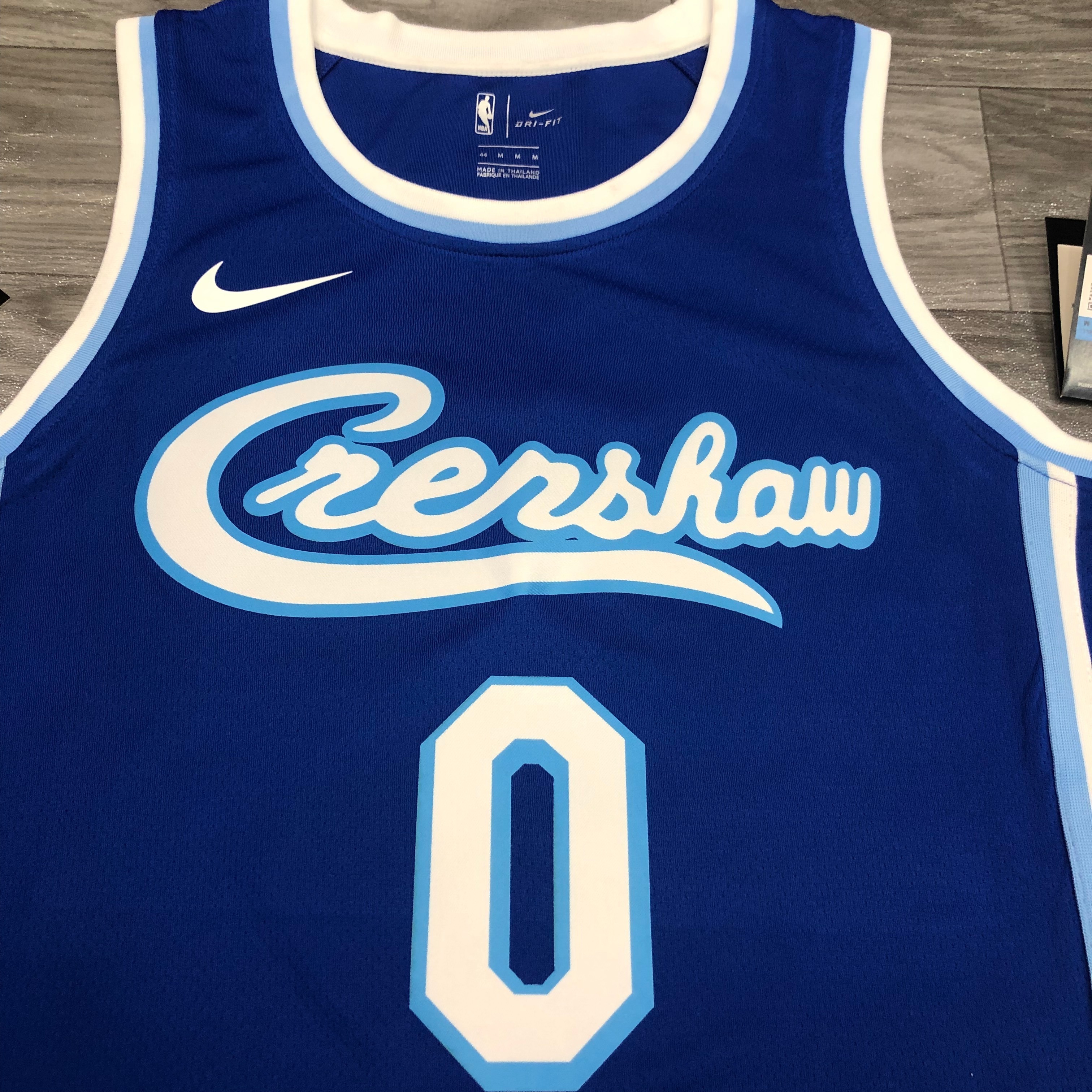 NBA Men Los Angeles Lakers Retro in Latin with Crenshaw #0 YOUNG Blue Round Neck Jersey High Quality Name and Number Print - leoleo123123