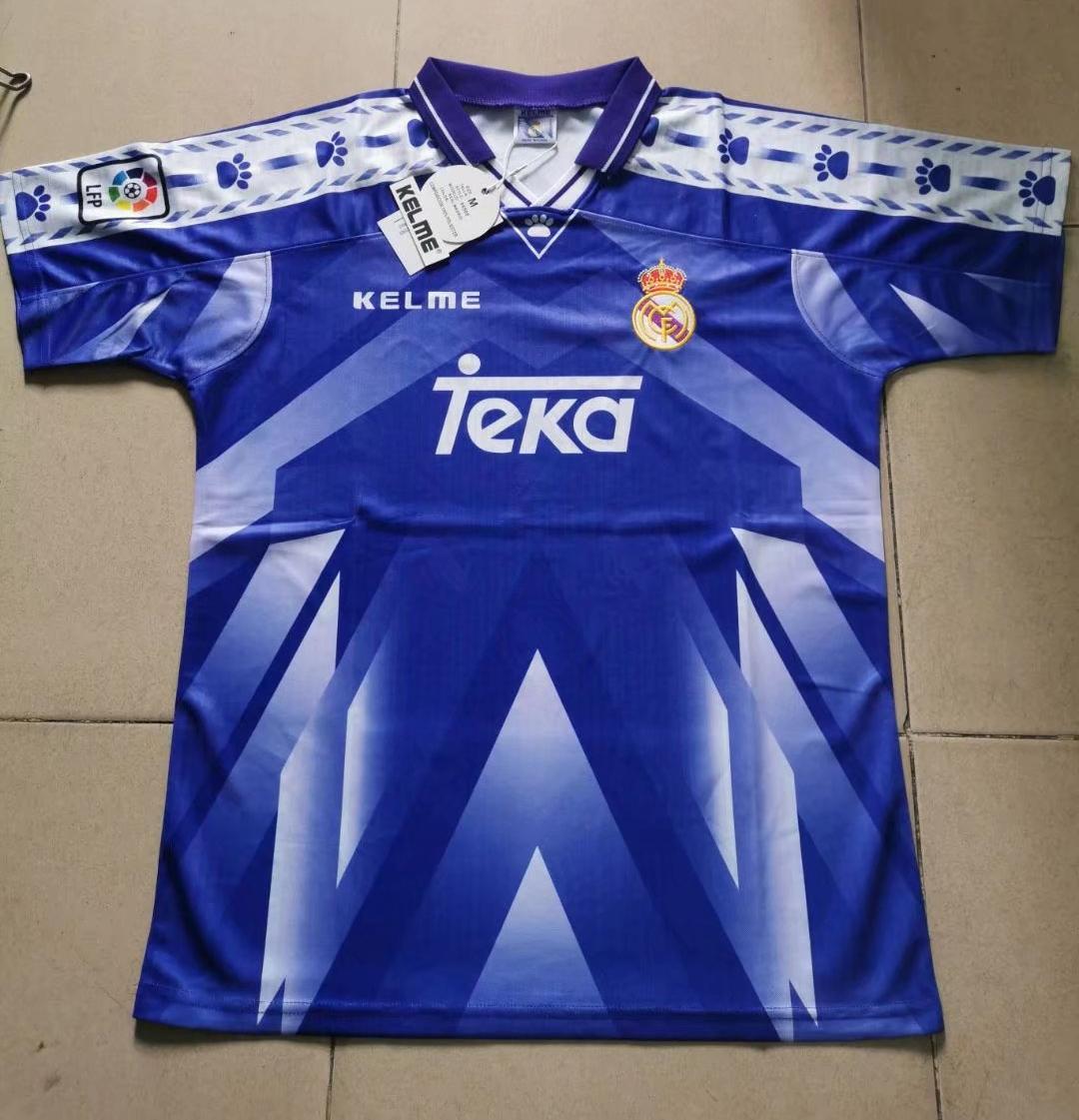 96/97 Real Madrid Away Retro Jersey - leoleo123123