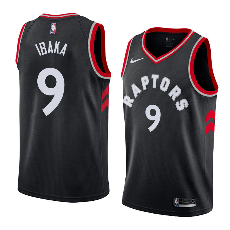NBA Men Toronto Raptors Black #9 IBAKA Jersey High Quality Name and Number Print - leoleo123123