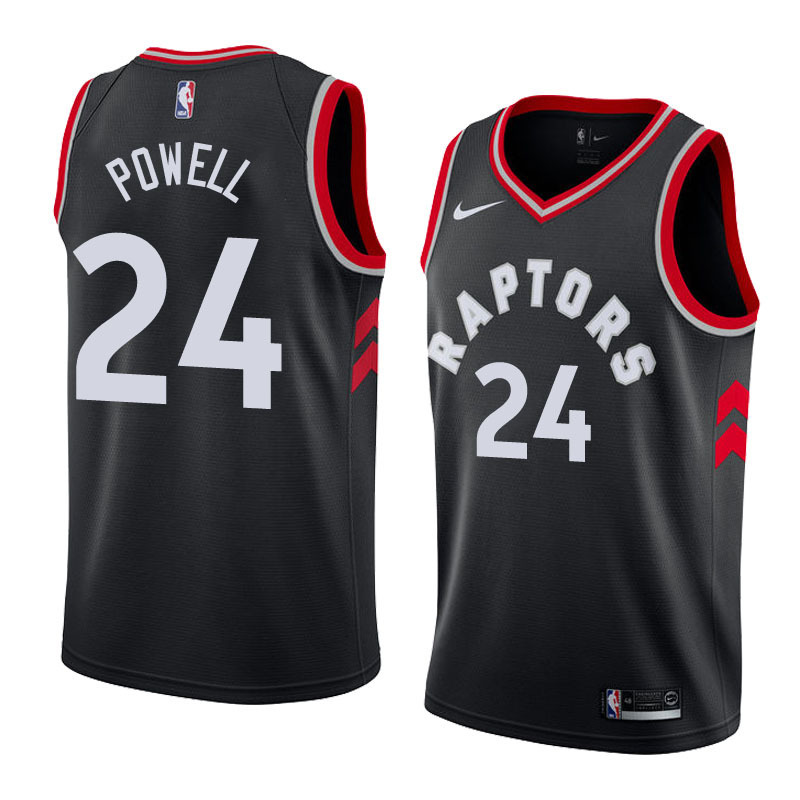 NBA Men Toronto Raptors Black #24 POWELL Jersey High Quality Name and Number Print - leoleo123123