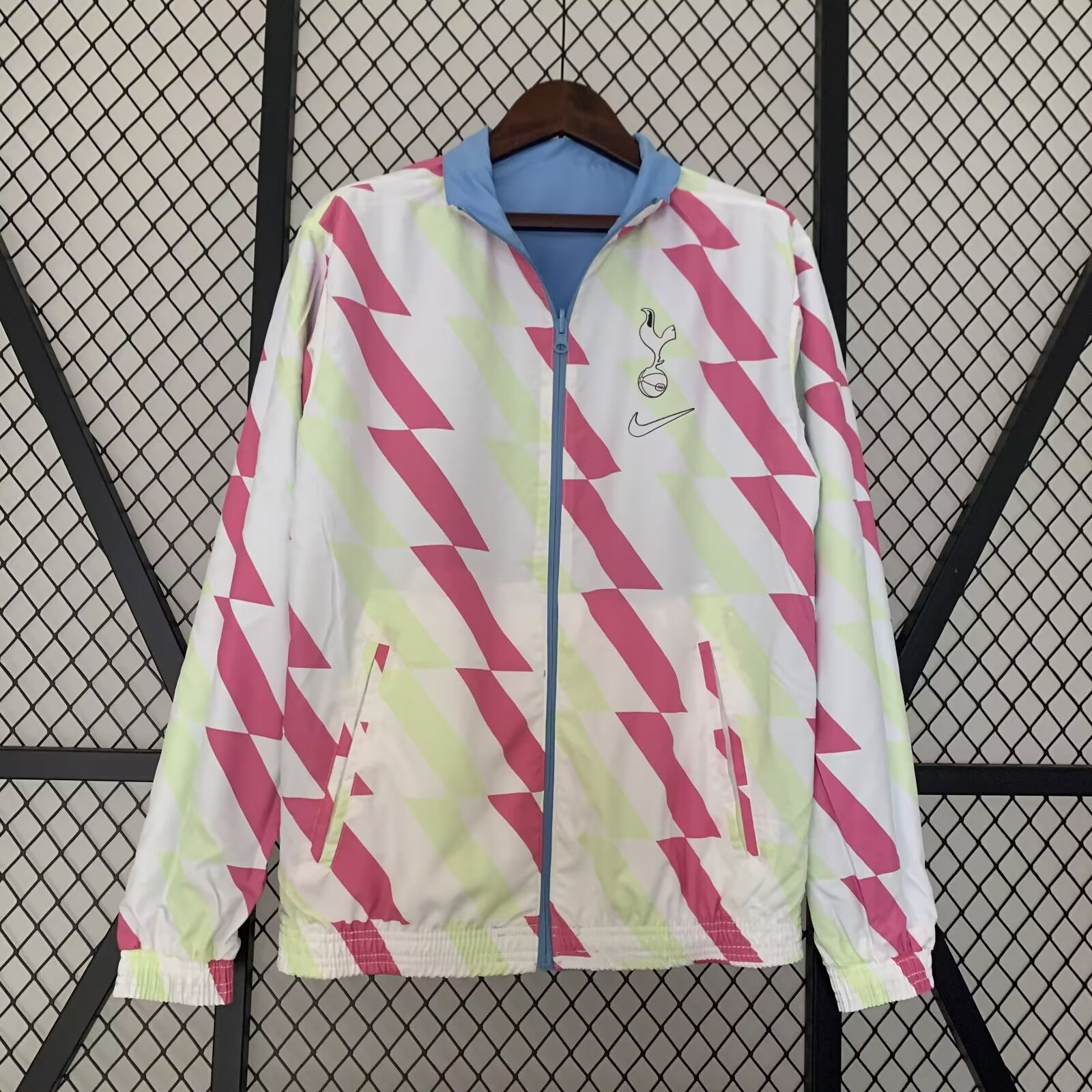 23/24 Tottenham Blue Windbreaker Jacket two-sided Jacket Thai Quality - leoleo123123